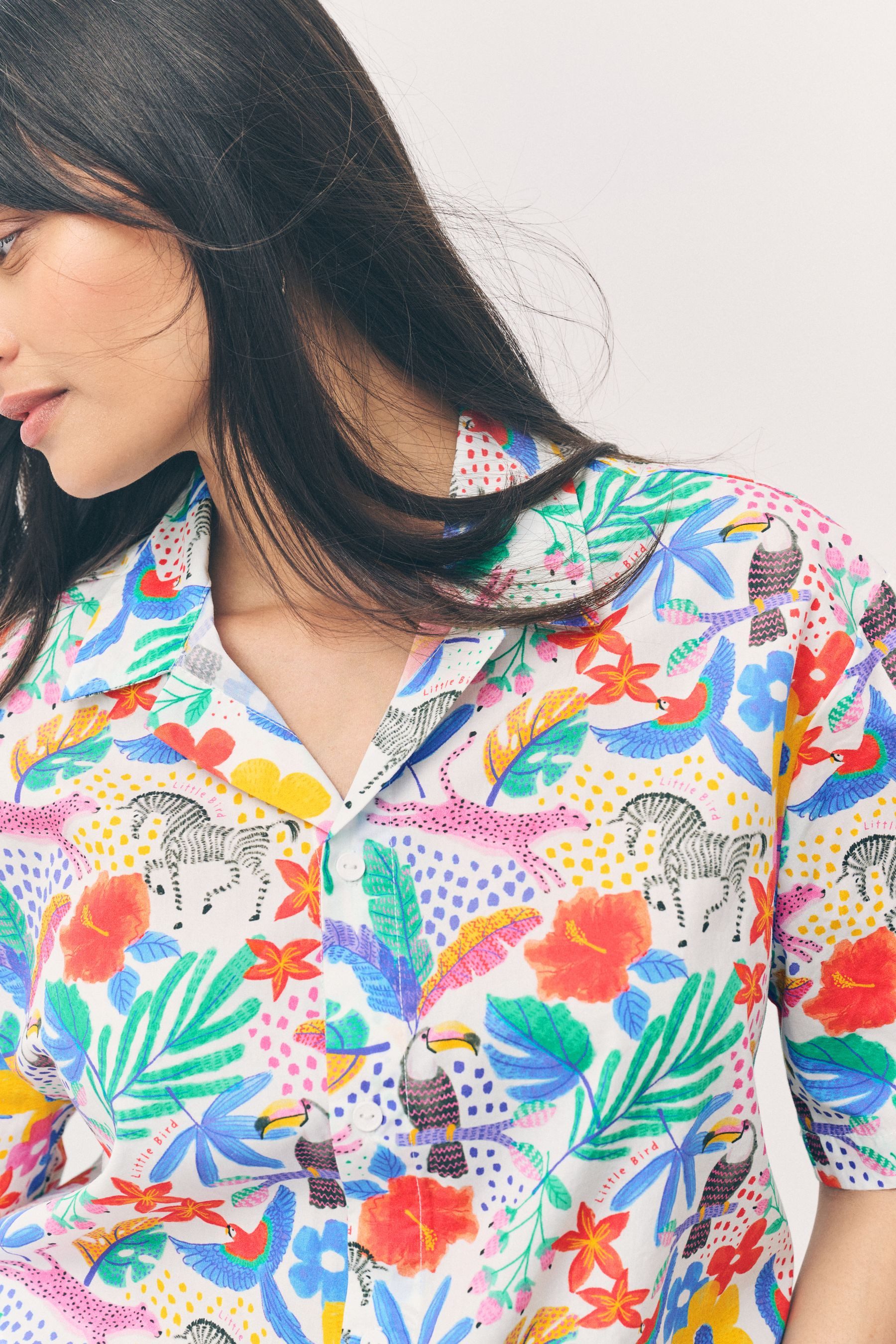 Little Bird by Jools Oliver Kurzarmhemd Little Bird By Jools Oliver Shirt für Erwachsene (1-tlg)