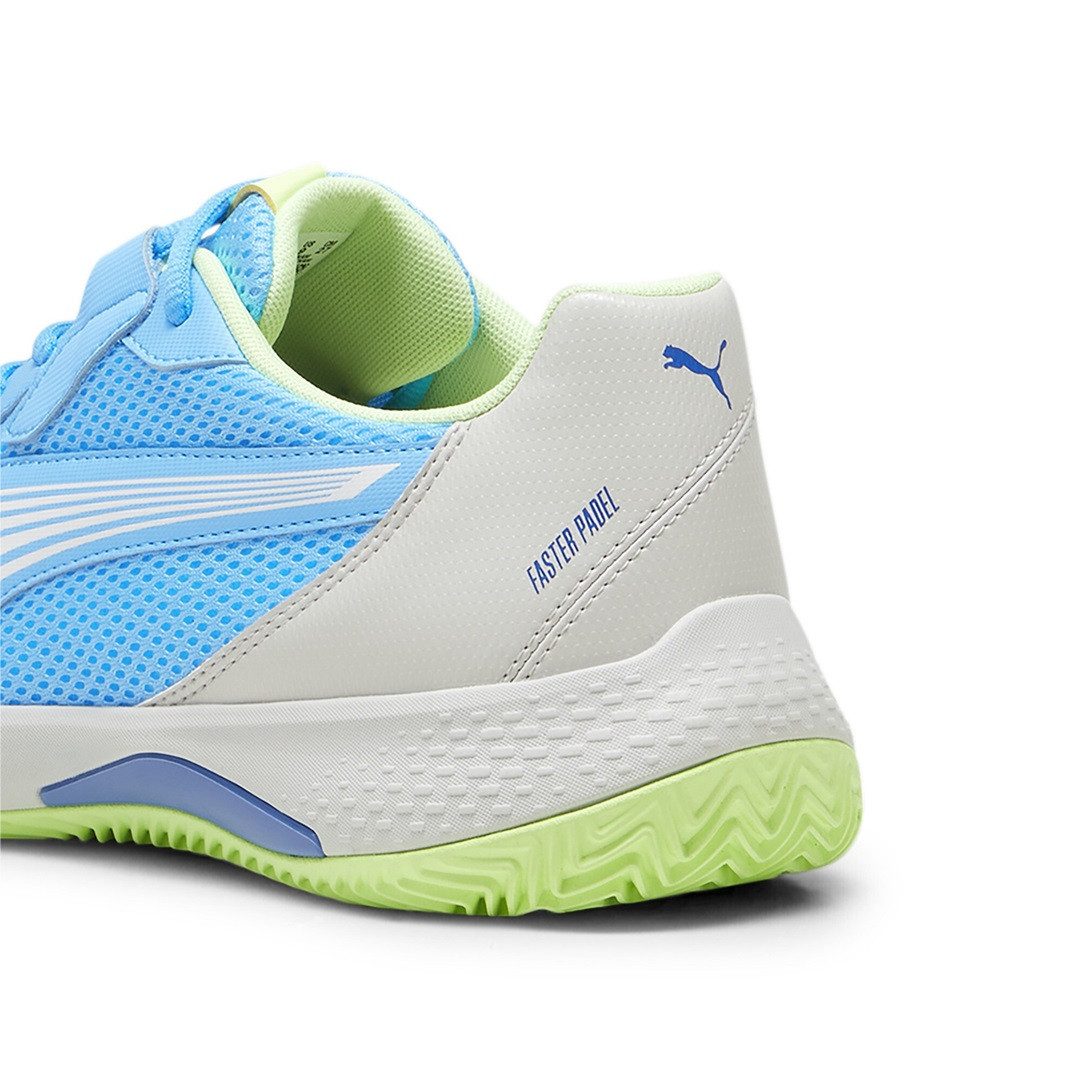 PUMA Padelschuhe Nova Court Allcourt blau/grau/lime Herren Tennisschuh
