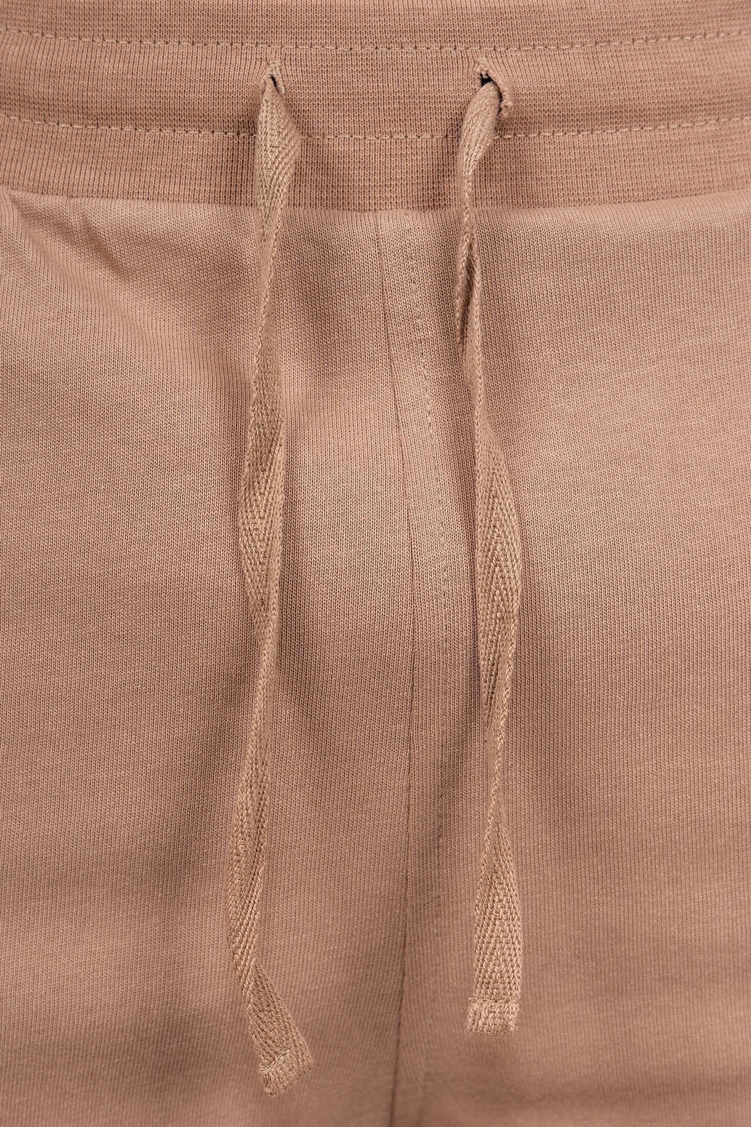 hochwertigem Reichstadt Stitching Hose (1-tlg) 23RS043 Braun Kurze Casual Shorts Mit