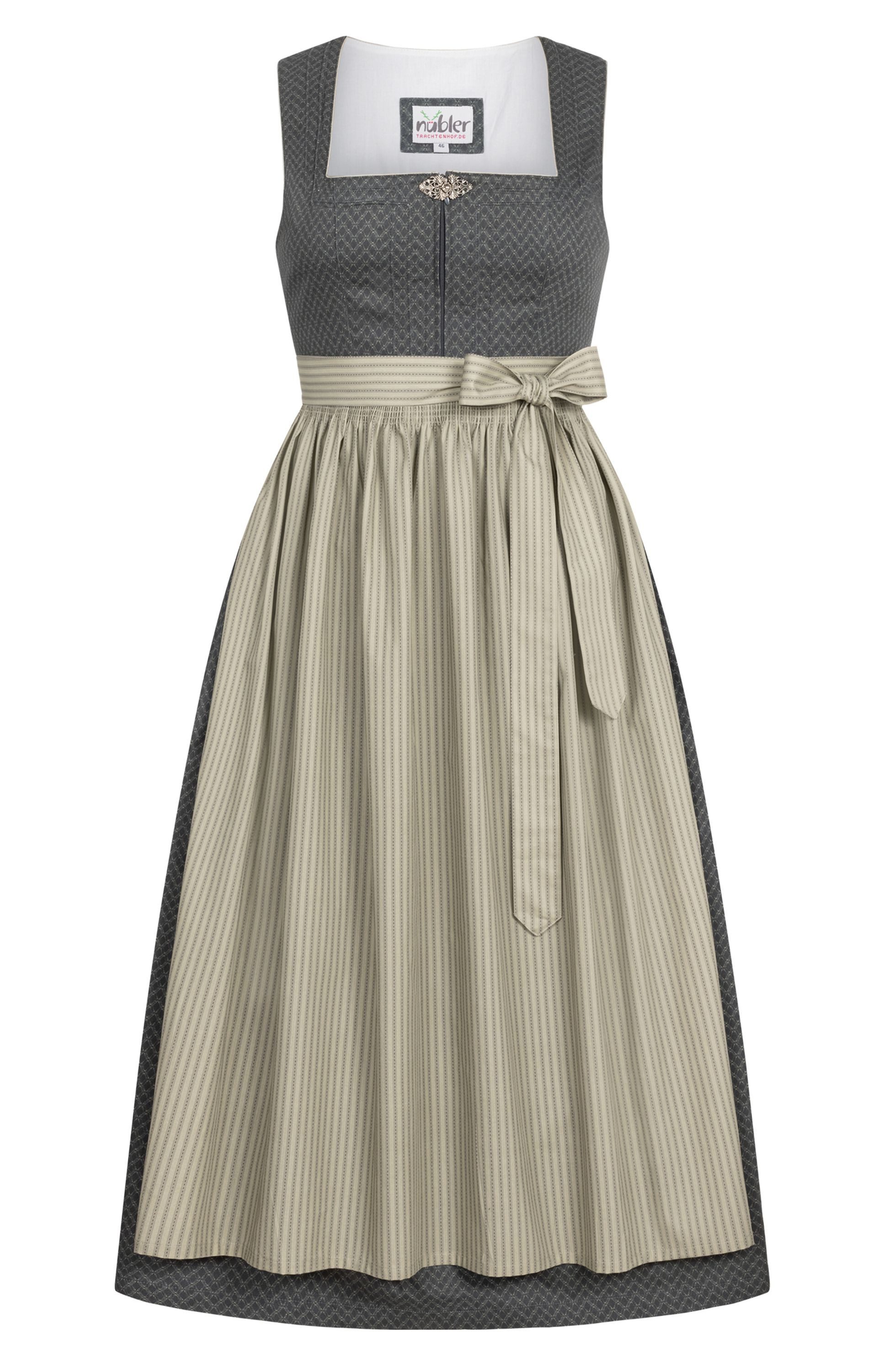 Nübler Dirndl Langes Dirndl Emily in Grün - Rocklänge