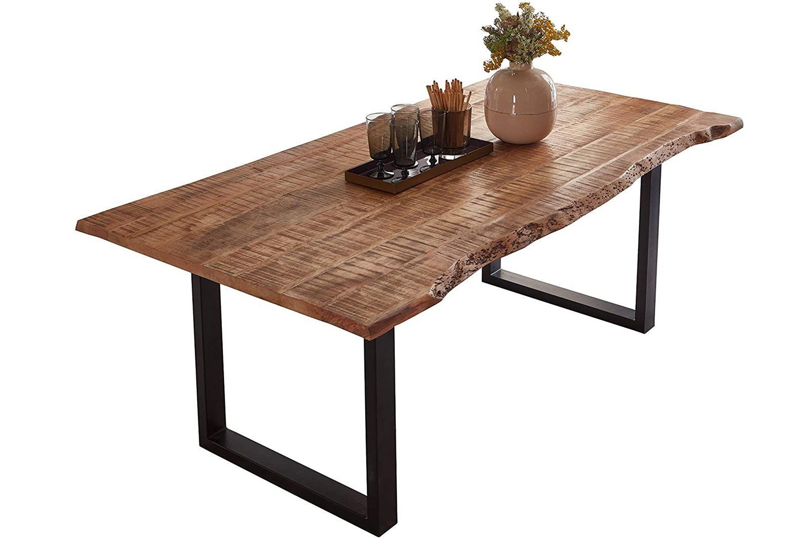 SAM® Baumkantentisch Elvas, massives Mangoholz, Baumkante, günstig online kaufen