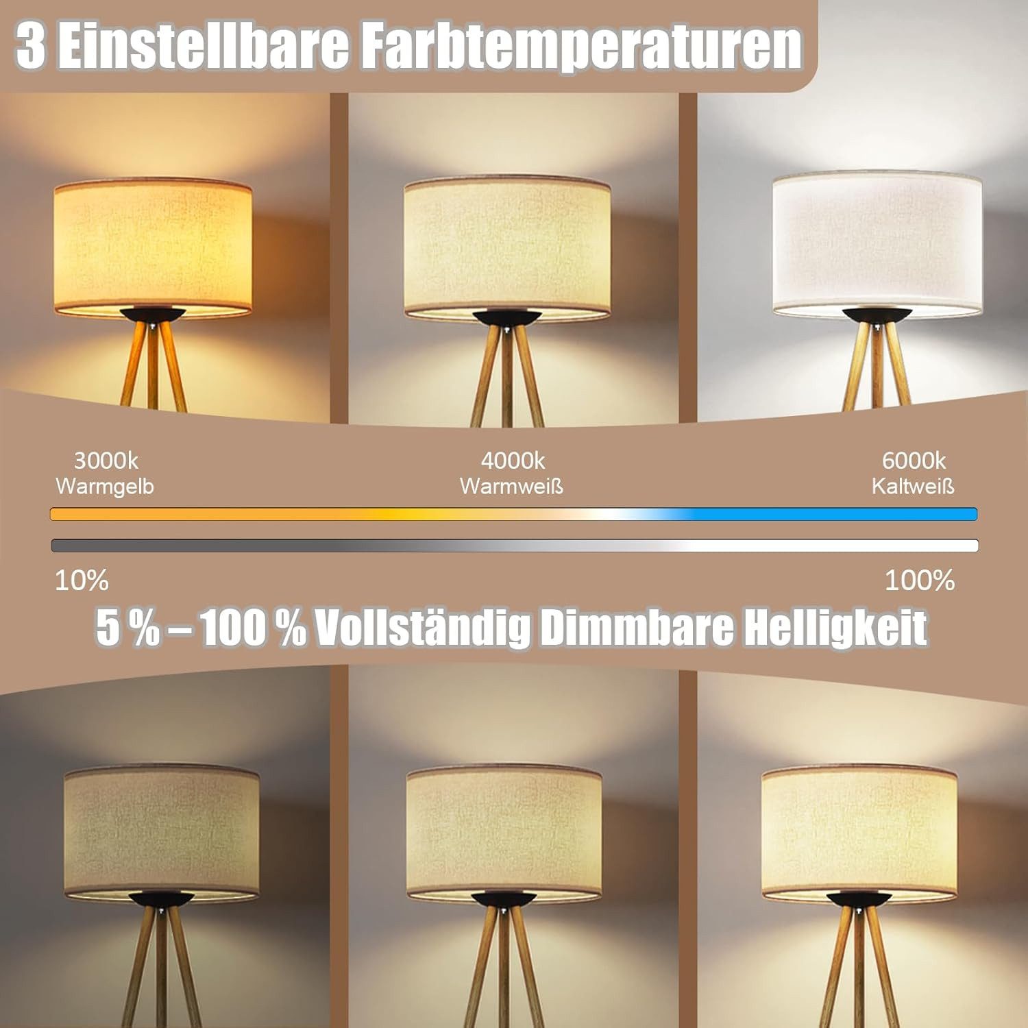 TLGREEN Stehlampe Dimmbar mit Fernbedienung & günstig online kaufen