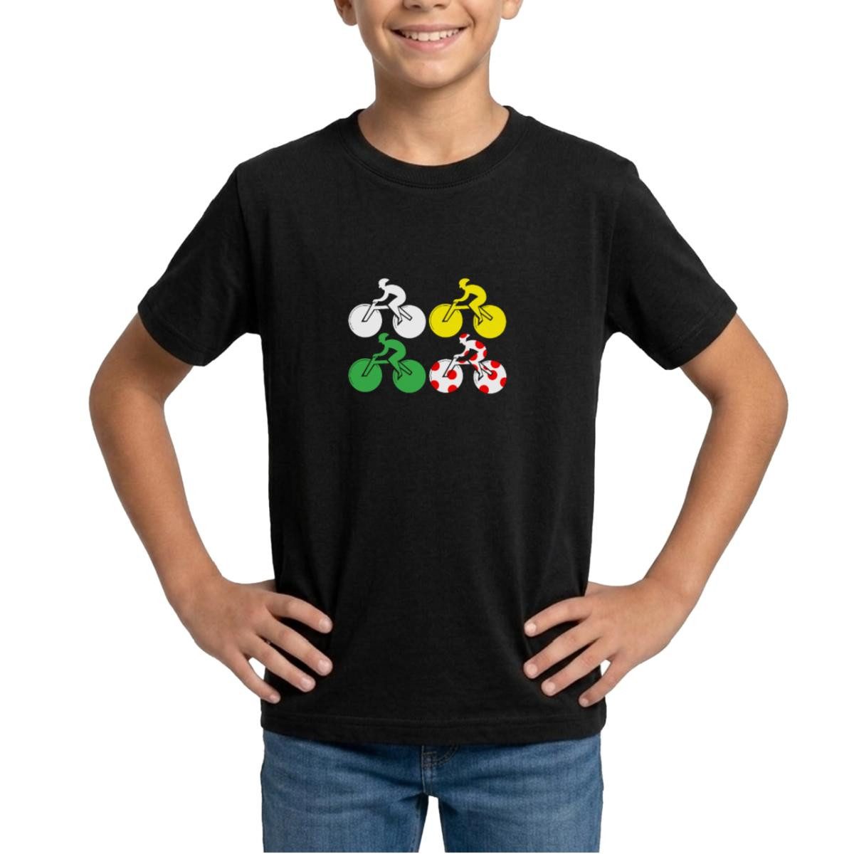 T-Shirt Wertungsfarben Fahrradsport Teenager T-Shirt