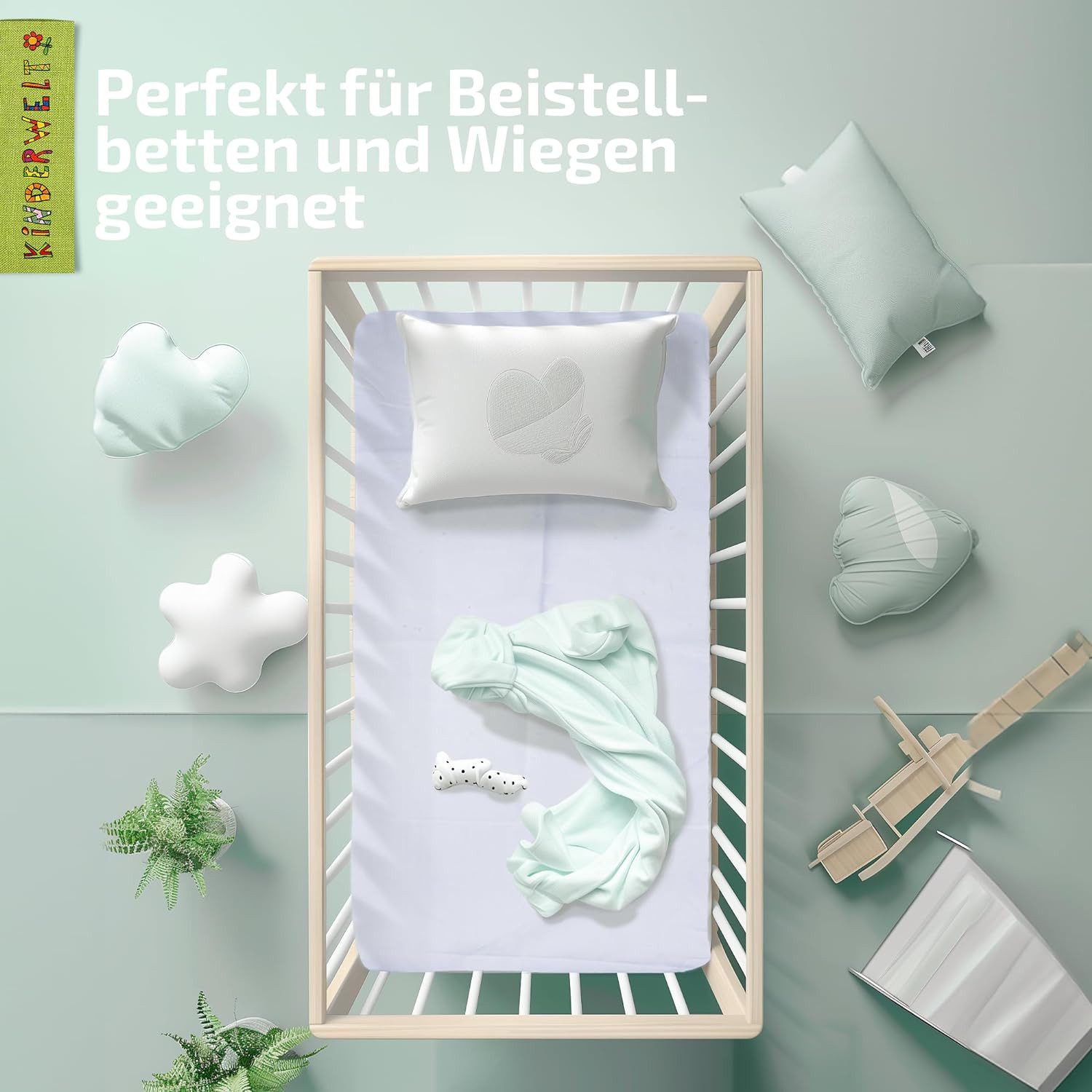 Babymatratze Baby Schaumstoff Matratze 40 x 90 Schaum, KiNDERWELT, 6 cm hoch