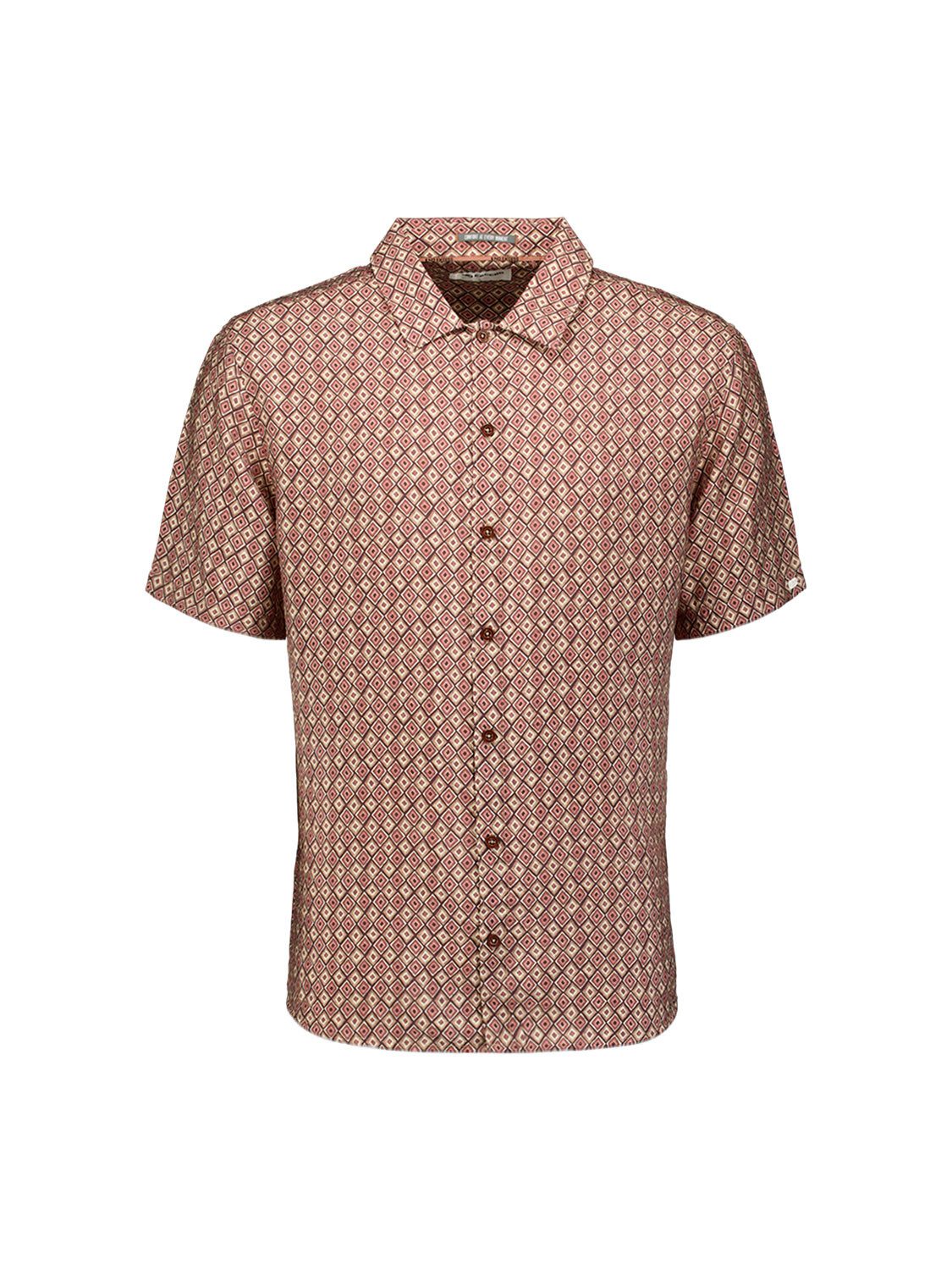 NO EXCESS Kurzarmhemd Shirt Short Sleeve Allover Printed