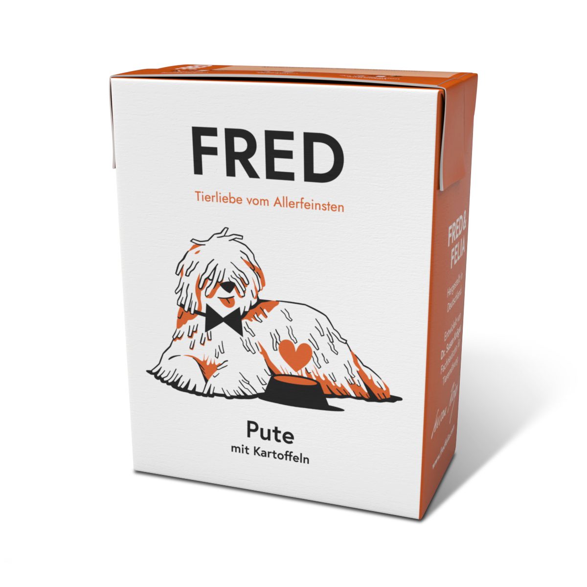 FRED & FELIA FRED Pute mit Kartoffeln (10er Pack), Nassfutter für: Hunde, Monoprotein, getreidefrei