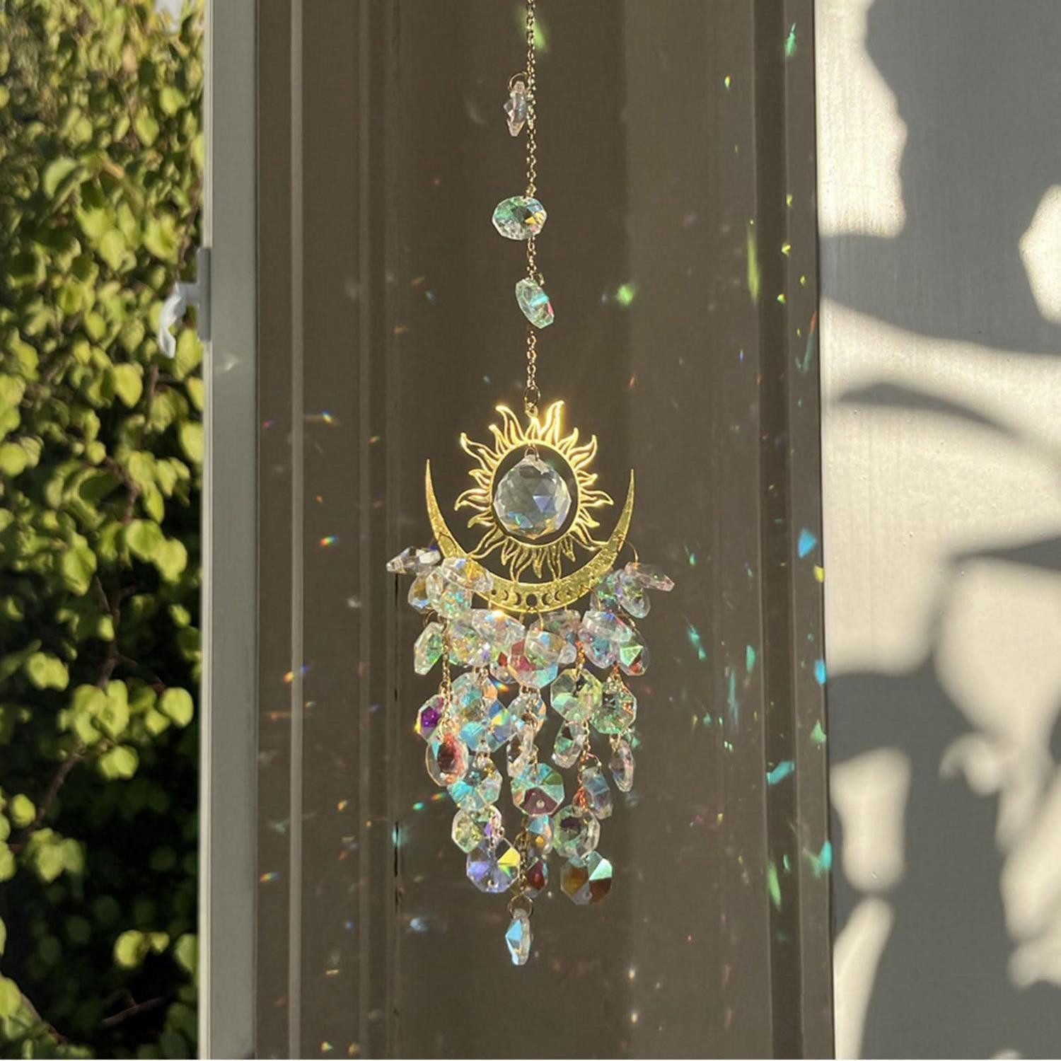 LuxusKollektion Fensterdekoration Kristall Sonnenfänger Anhänger Regenbogen Deko