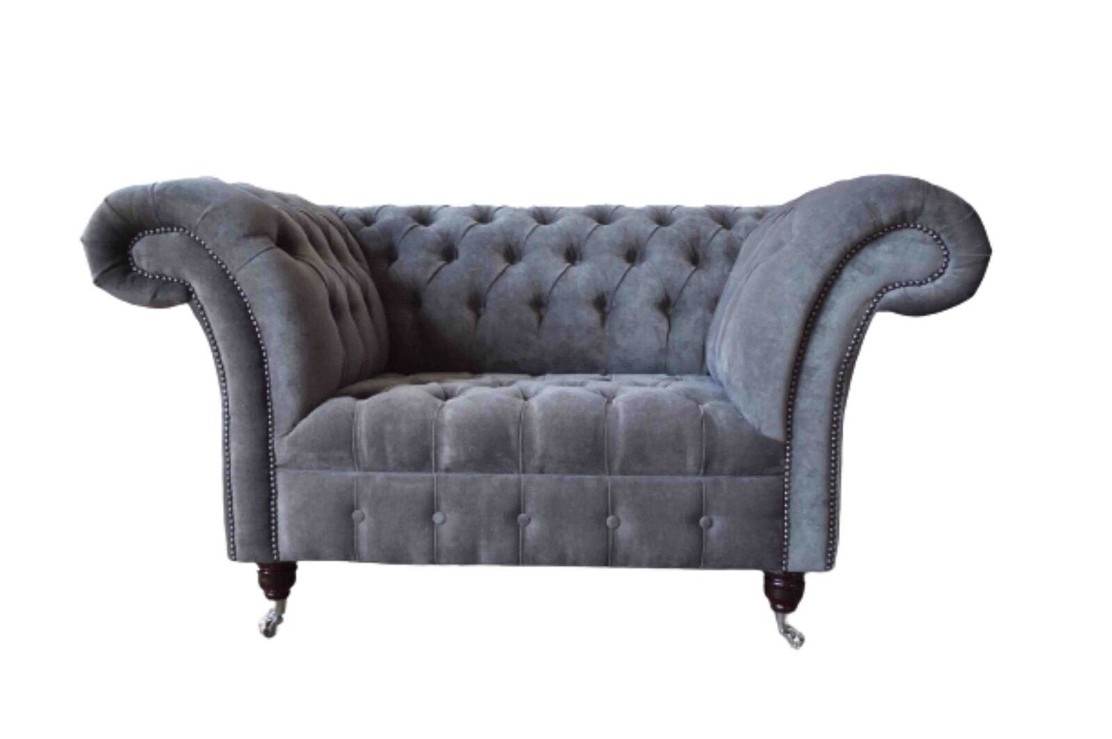 JVmoebel Sofa Chesterfield Sofa 1.5 Sitzer Couch Polster Design Sofas Sitz Polster, Made In Europe