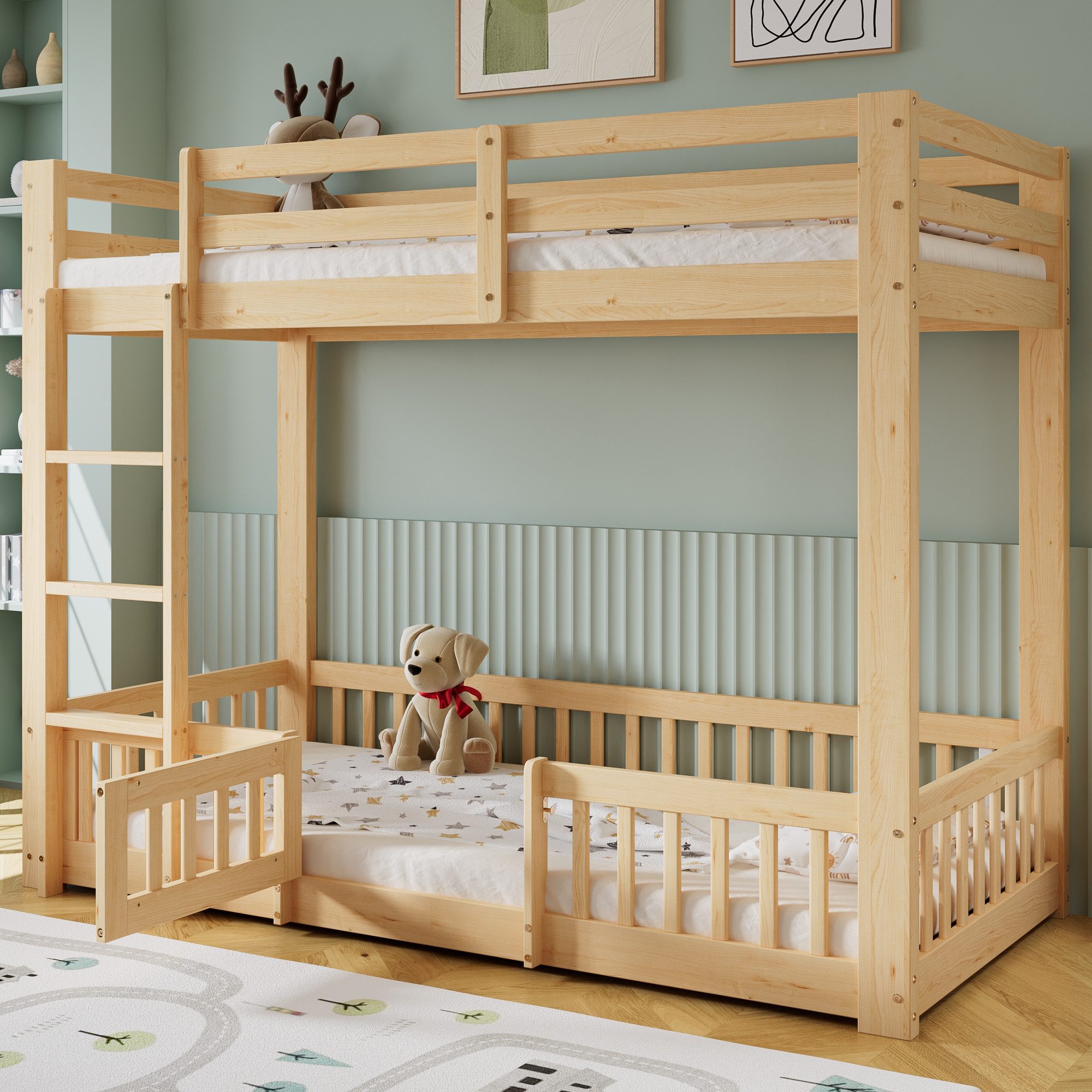 Merax Etagenbett (1-St., Jugendbett Einzelbett Hochbett), günstig online kaufen