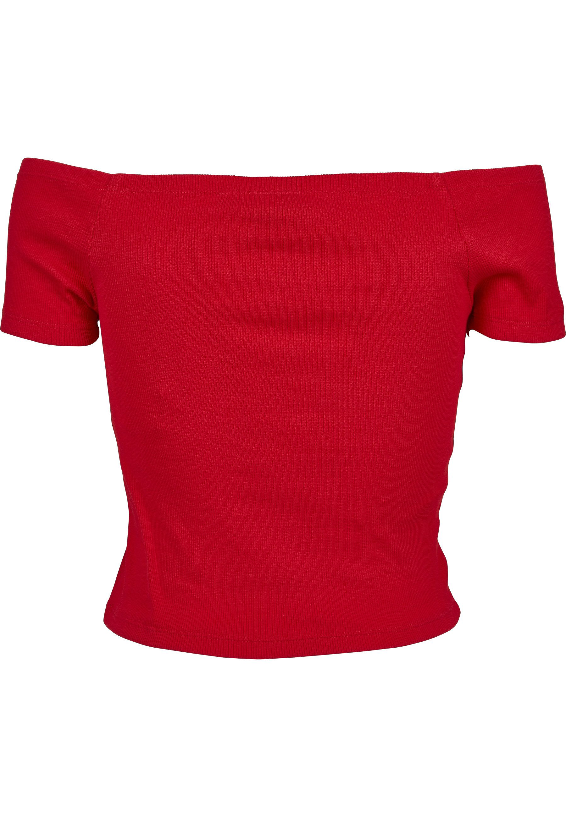 URBAN CLASSICS T-Shirt Urban Classics Damen Ladies Off Shoulder Rib Tee (1-tlg)