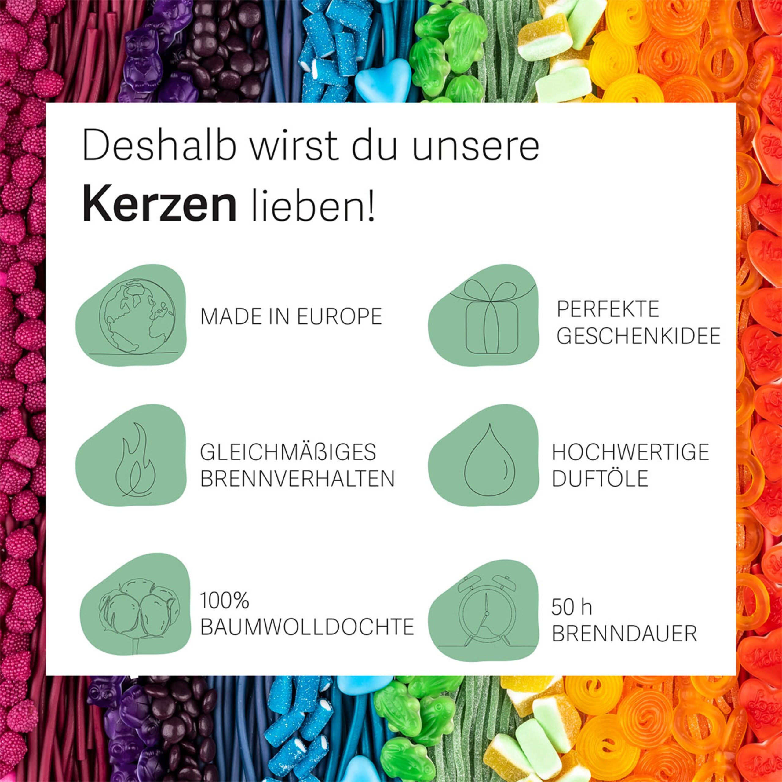 HARIBO Duftkerze Haribo™ Duftkerzen 300g Glas, Tropical Fun