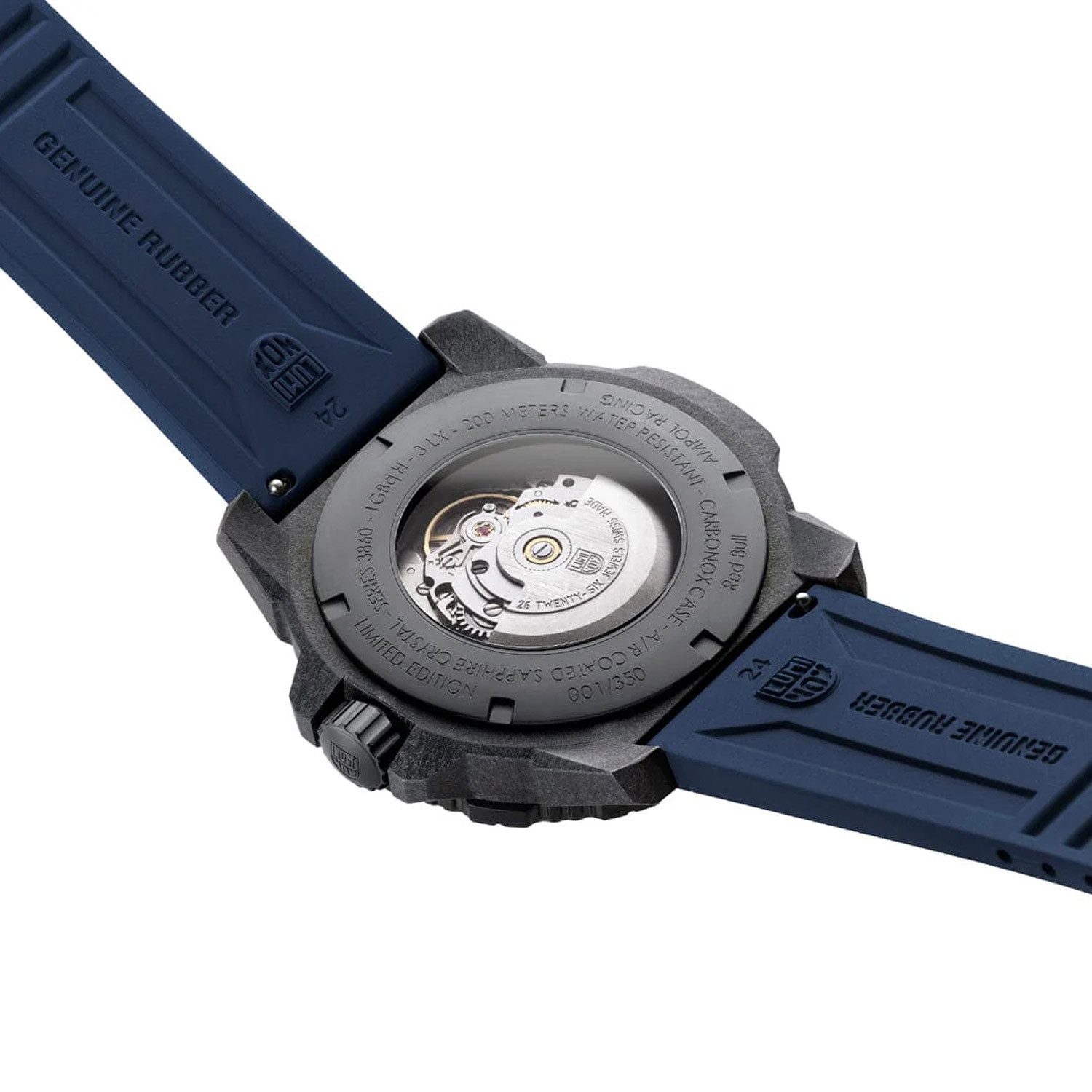 Luminox Automatikuhr XS.3863.ARB, Herrenuhr Automatik Master Carbon Blau LE