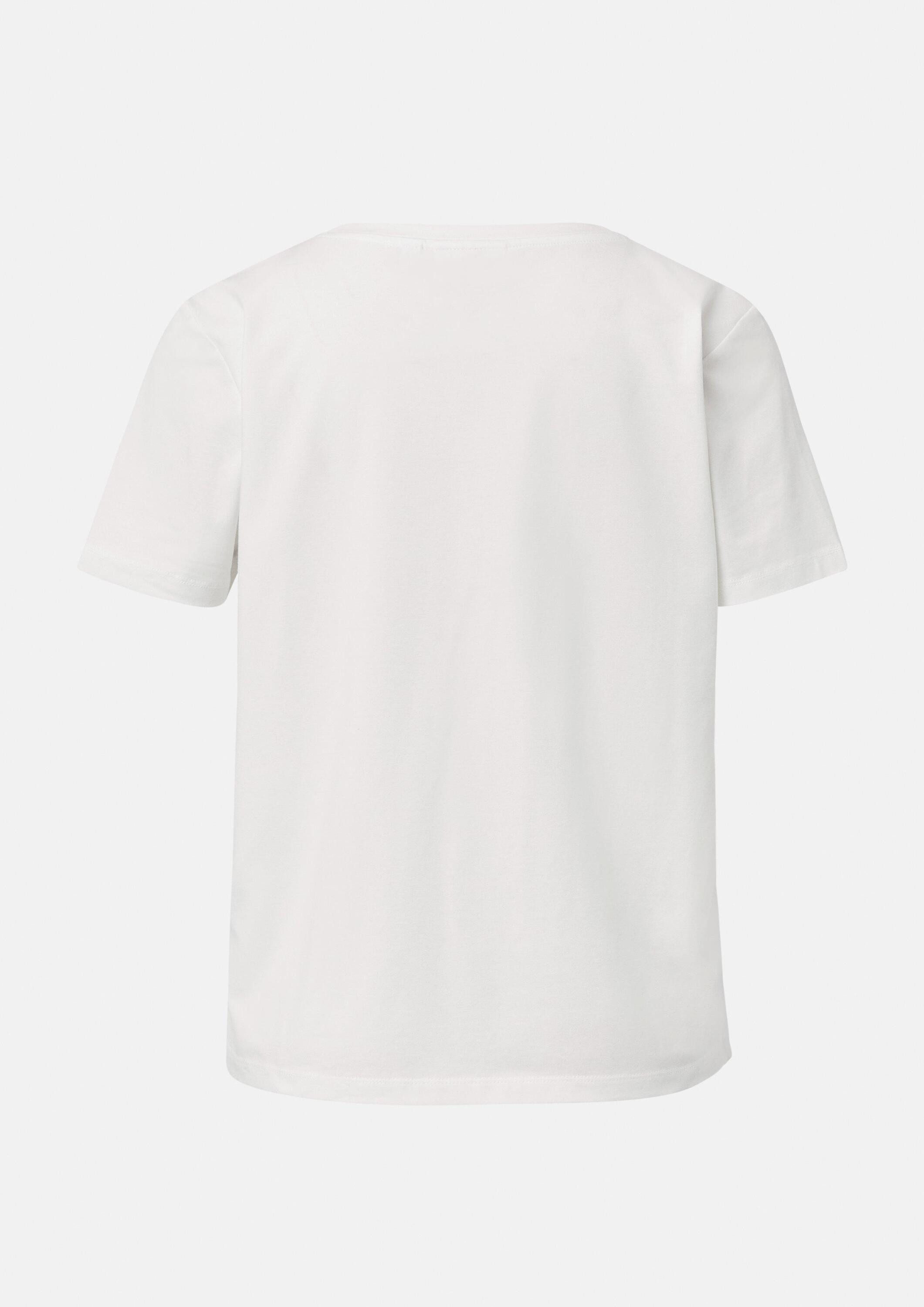comma Kurzarmshirt T-Shirt T-Shirt mit Artwork