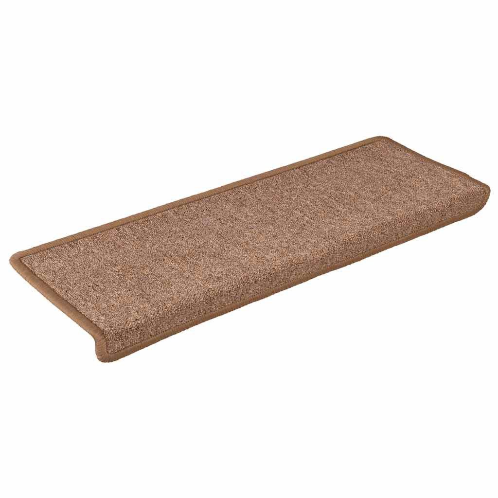 Stufenmatte Stufenmatten 15 Stk. 65x21x4 cm Braun Rechteckiger Rand
