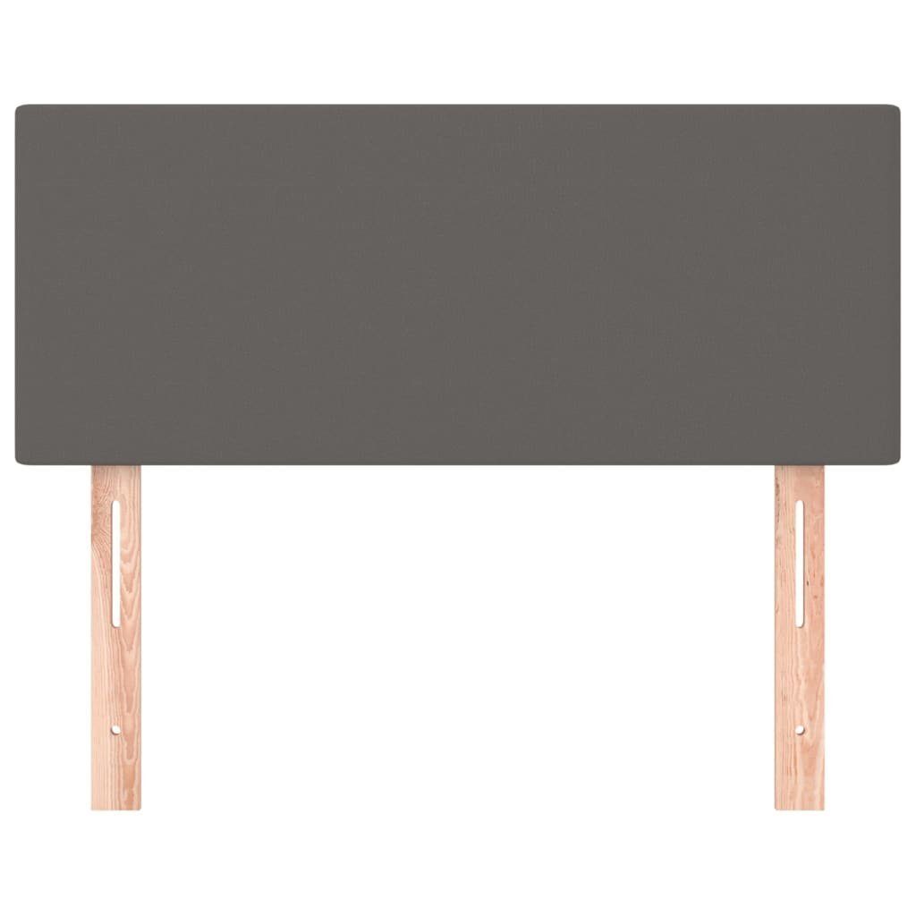vidaXL Bett Kopfteil Grau 90x5x78/88 cm Kunstleder (1-tlg)