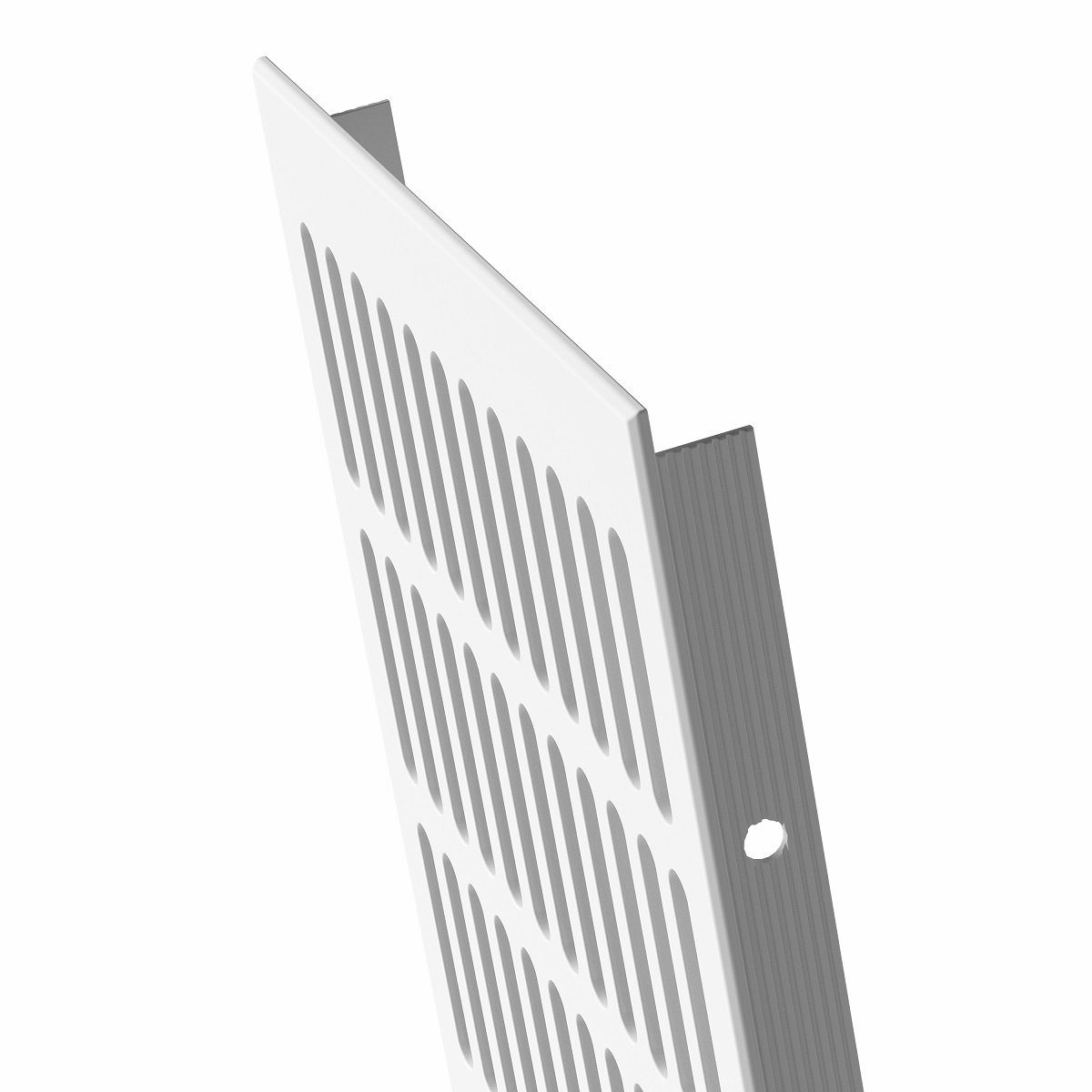 Aluminium Lüftungsgitter, Weiß Pulverbeschichtet, 150mm X 400mm – Für Möbel & Türen