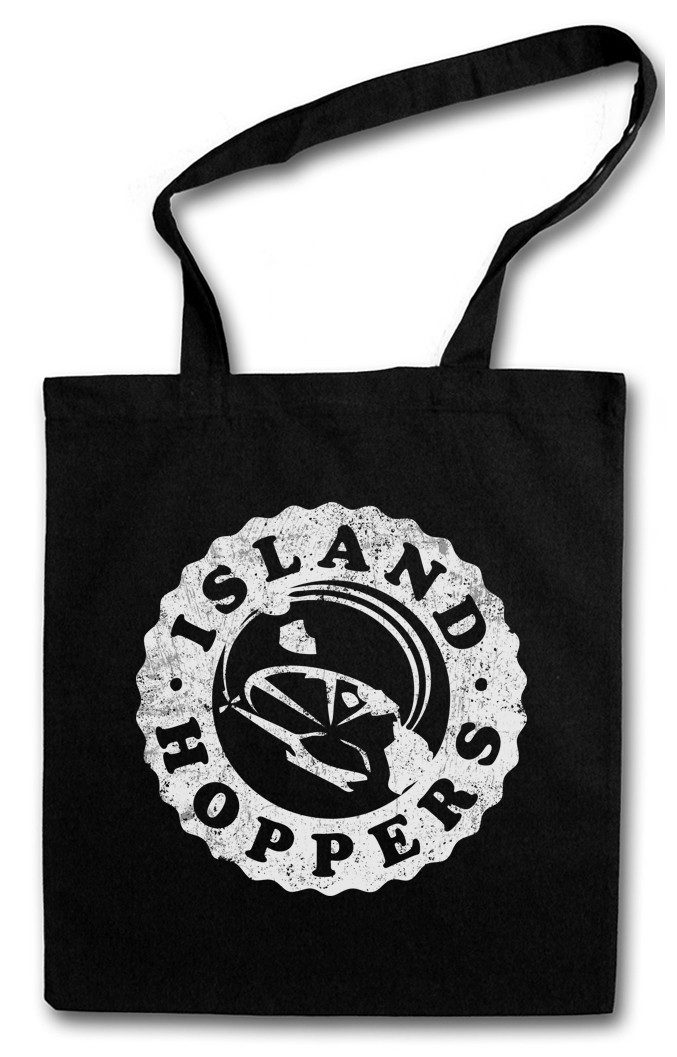 Urban Backwoods Beuteltasche Island Hoppers Logo Stofftasche Tom Tv Selleck Hawaii Magnum TV Retro (1-tlg), Kult 80s Serie