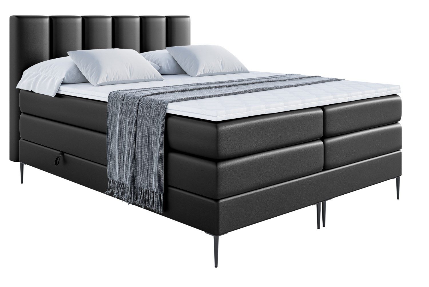 ALTDECOR Boxspringbett BOXI1-F KING (Multipocket-Matratze H4, günstig online kaufen