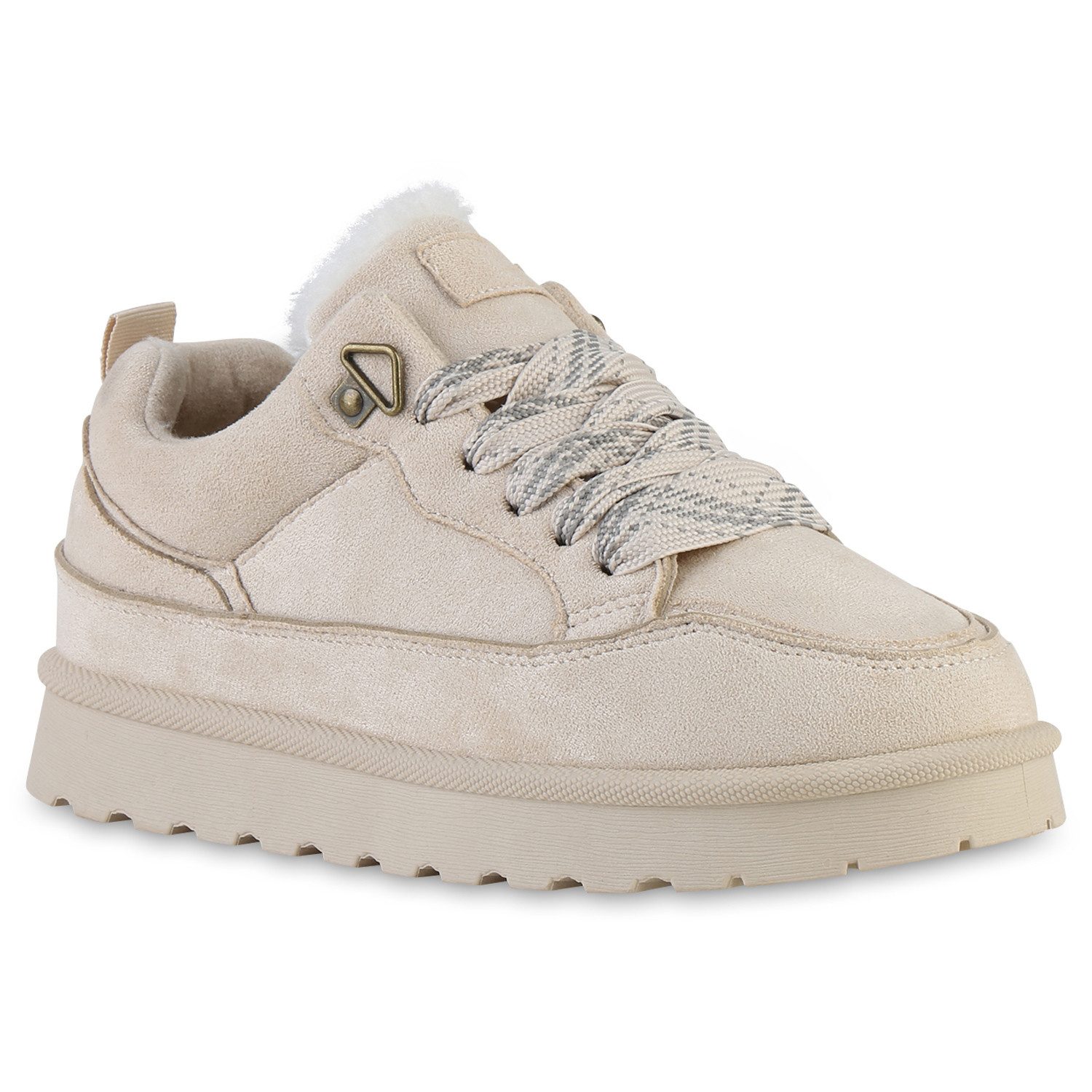 VAN HILL 841830 Sneaker Damen Warm Gefütterte Sneaker Low Bequeme Profil-So günstig online kaufen