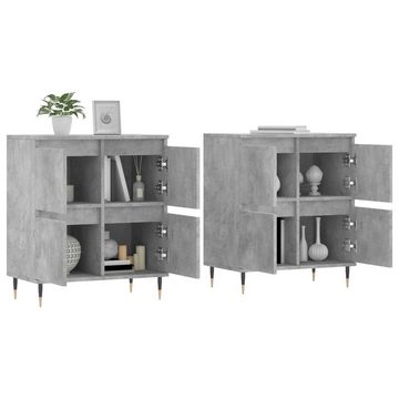 vidaXL Sideboard Sideboards 2 Stk. Betongrau Holzwerkstoff (2 St)