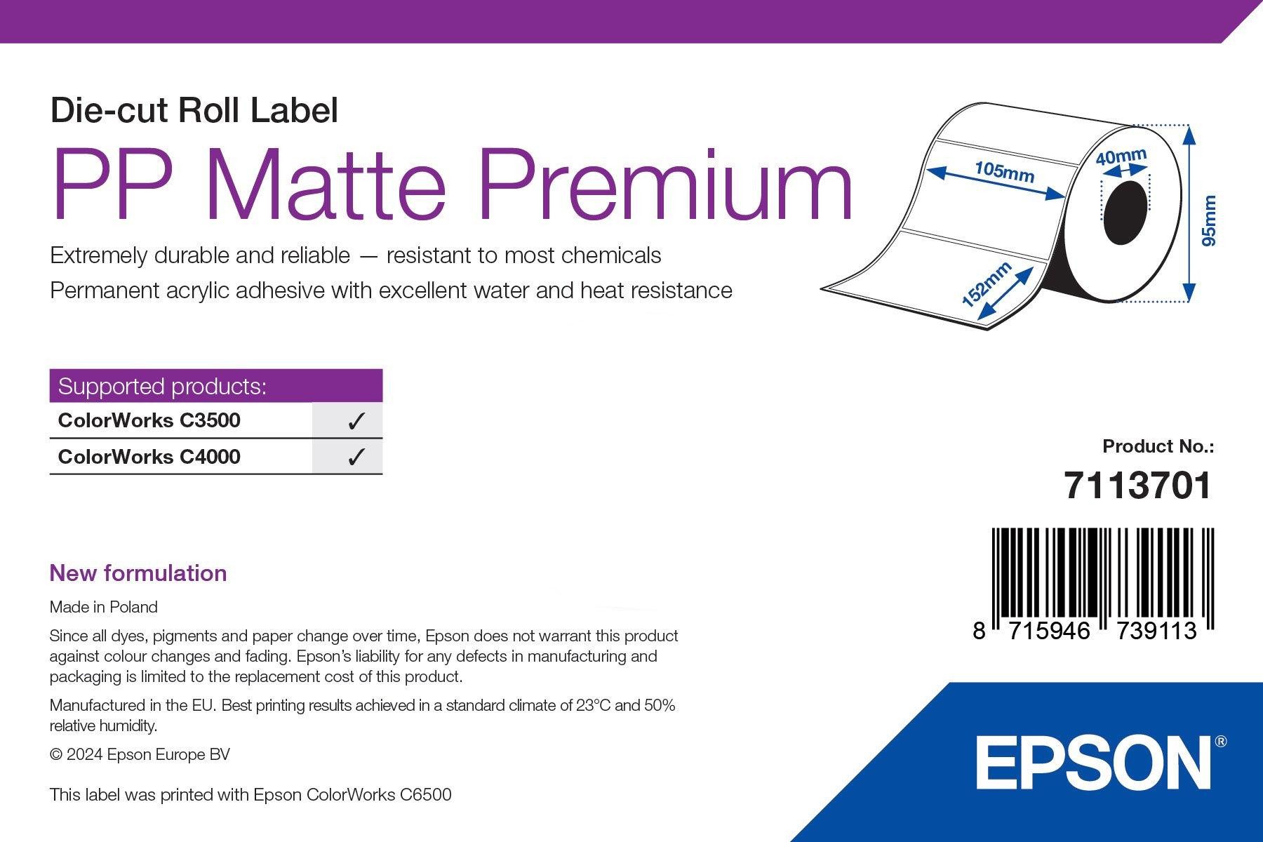 Epson Etikett