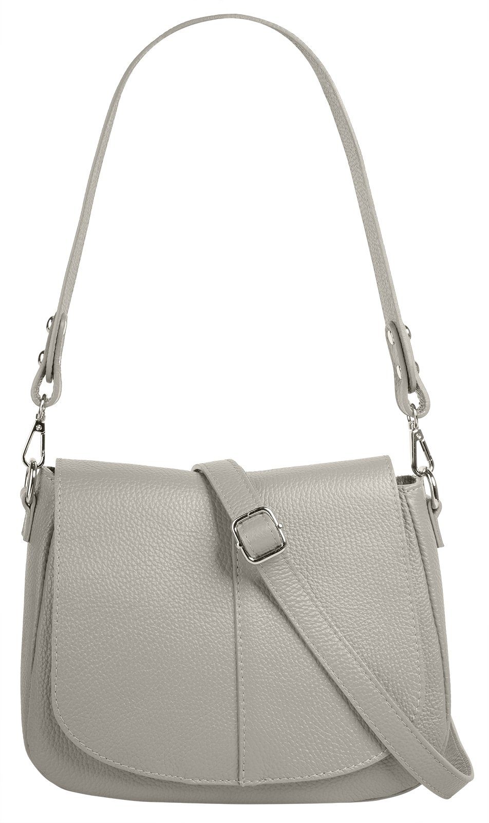 Cluty Umhangetasche Echt Leder Made In Italy
