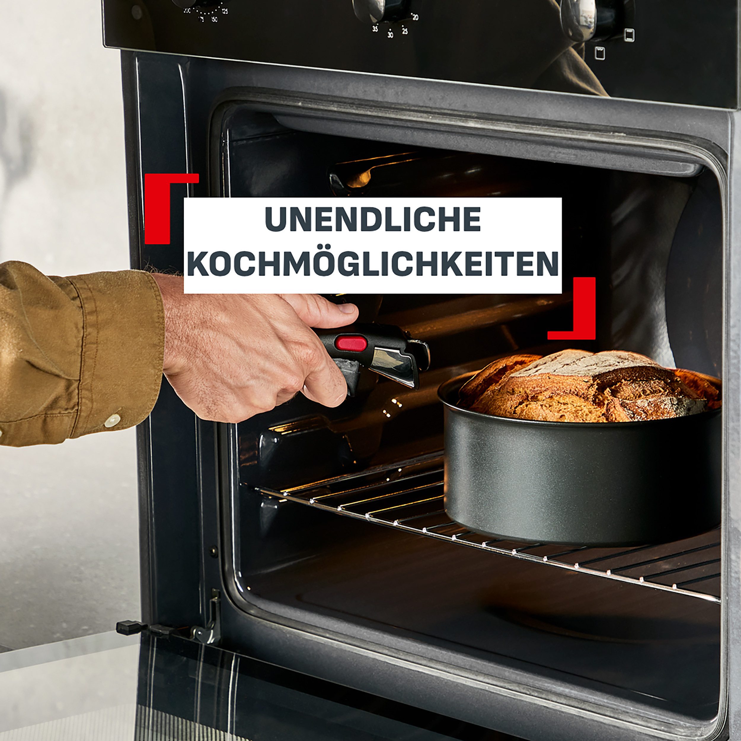 Tefal Kasserolle Ingenio Excellence Fusion, Aluminium (1-tlg), abnehmbarer Ingenio-Griff, Thermo-Signal, stapelbar, Induktion – Bild 5 von 5