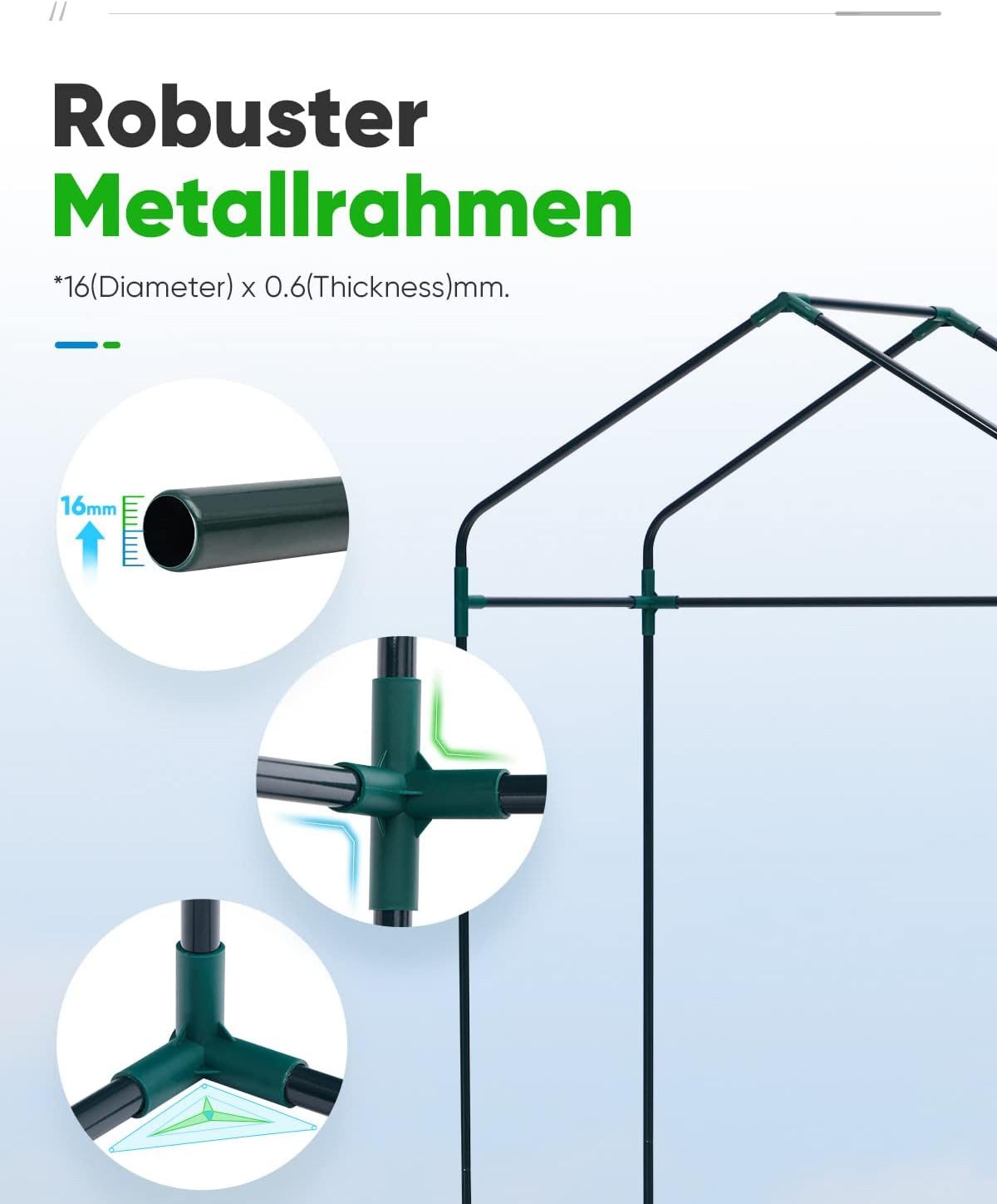 DOTMALL Foliengewächshaus Folie drivhus...