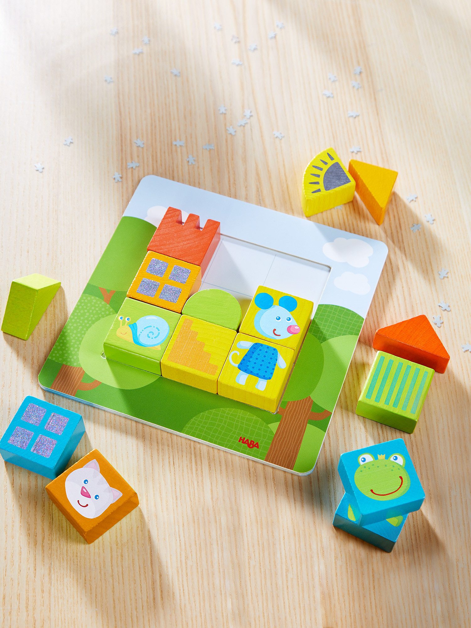 Haba Rahmenpuzzle Legespiel Tierisch quadratisch, Puzzleteile, günstig online kaufen