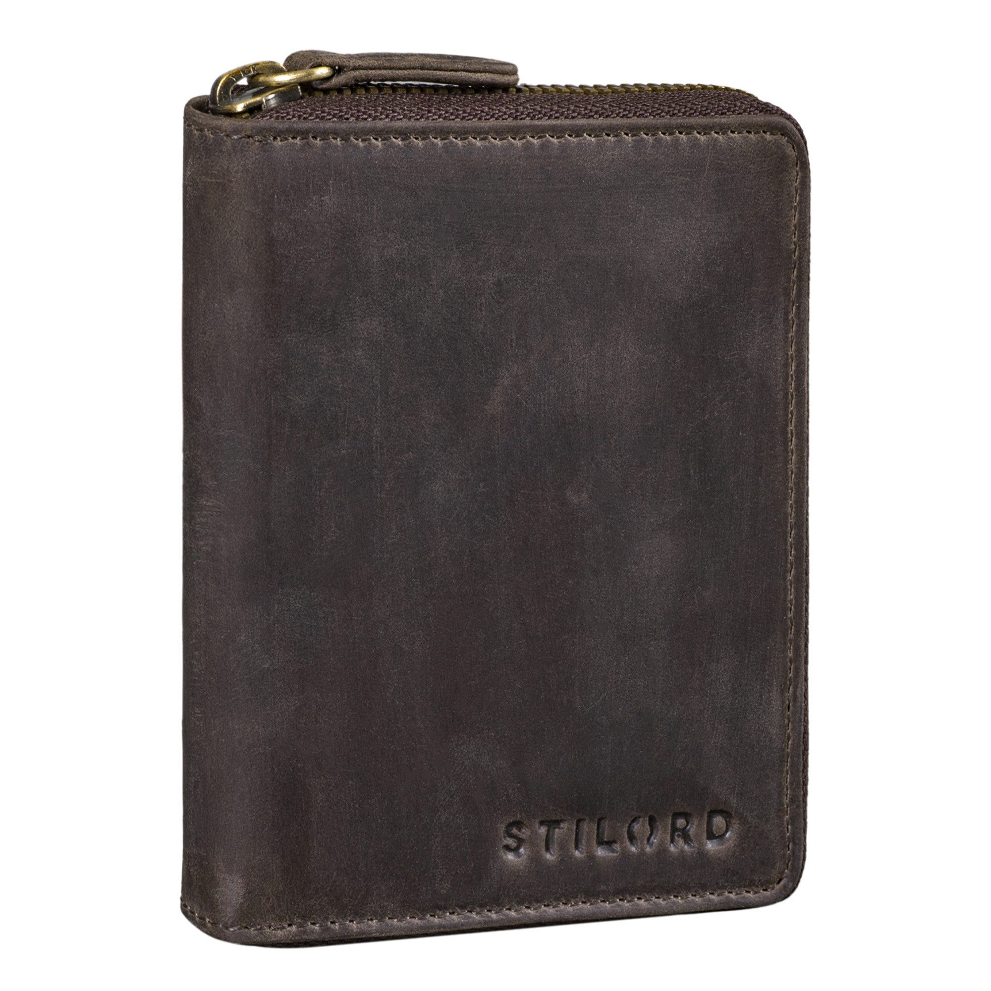 Geldbörse "Giannis" Mini Leder Portemonnaie Herren RFID