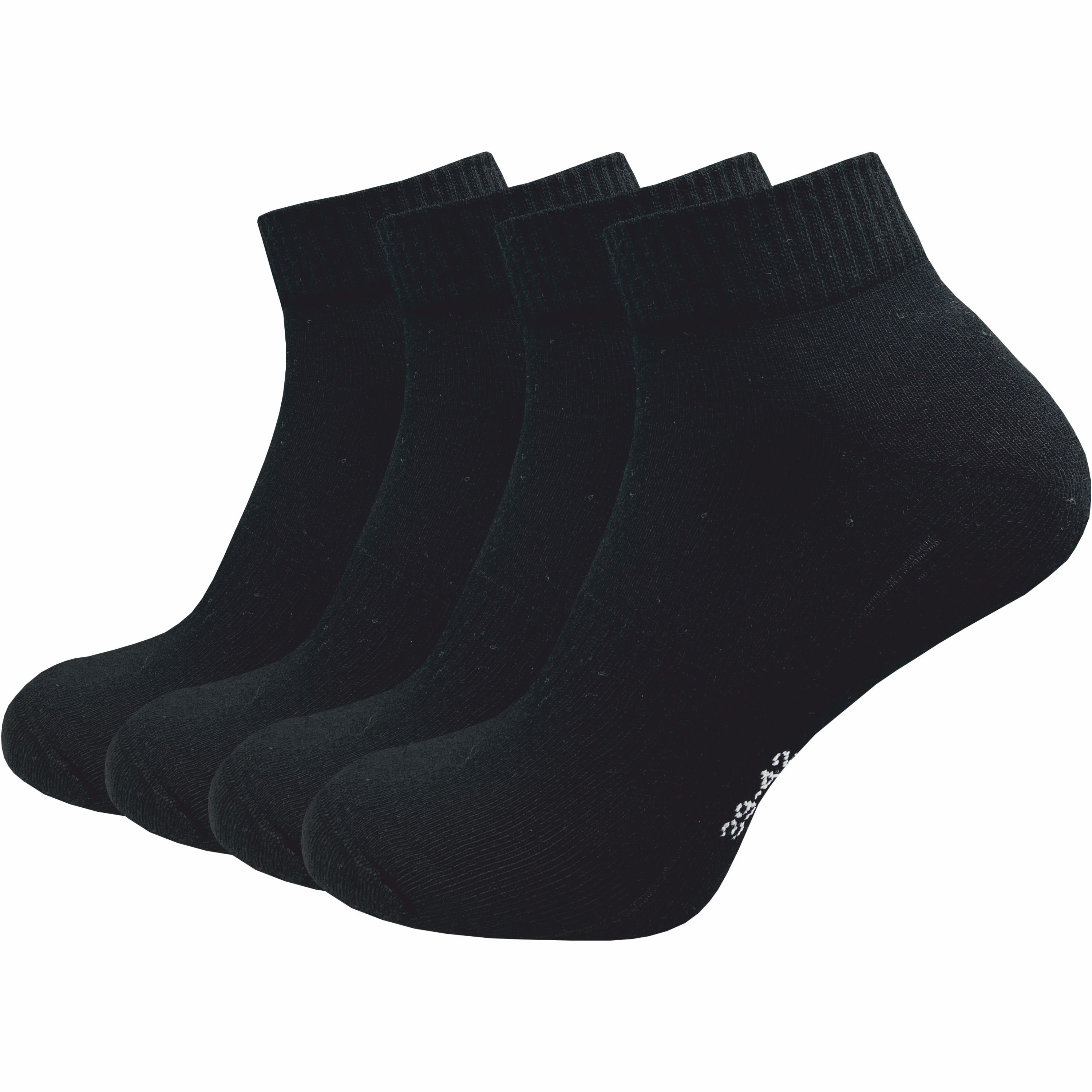 Kurzsocken für Herren in schwarz & weiß - Quartersocken für Sport & Alltag