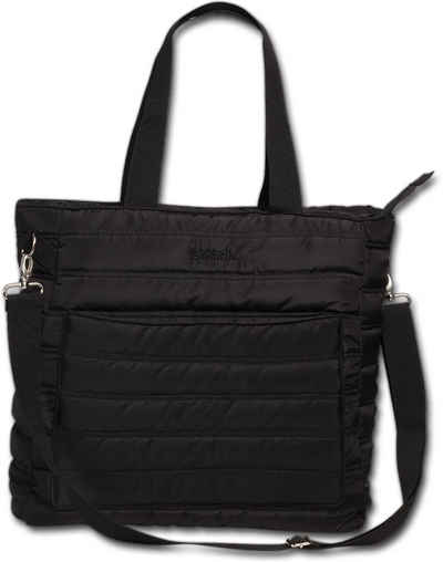 Bench. Schultertasche Bench gesteppte Shopper Bag (Schultertasche, Schultertasche), Damen, Jugend Tasche Textil-Polyester schwarz, Uni