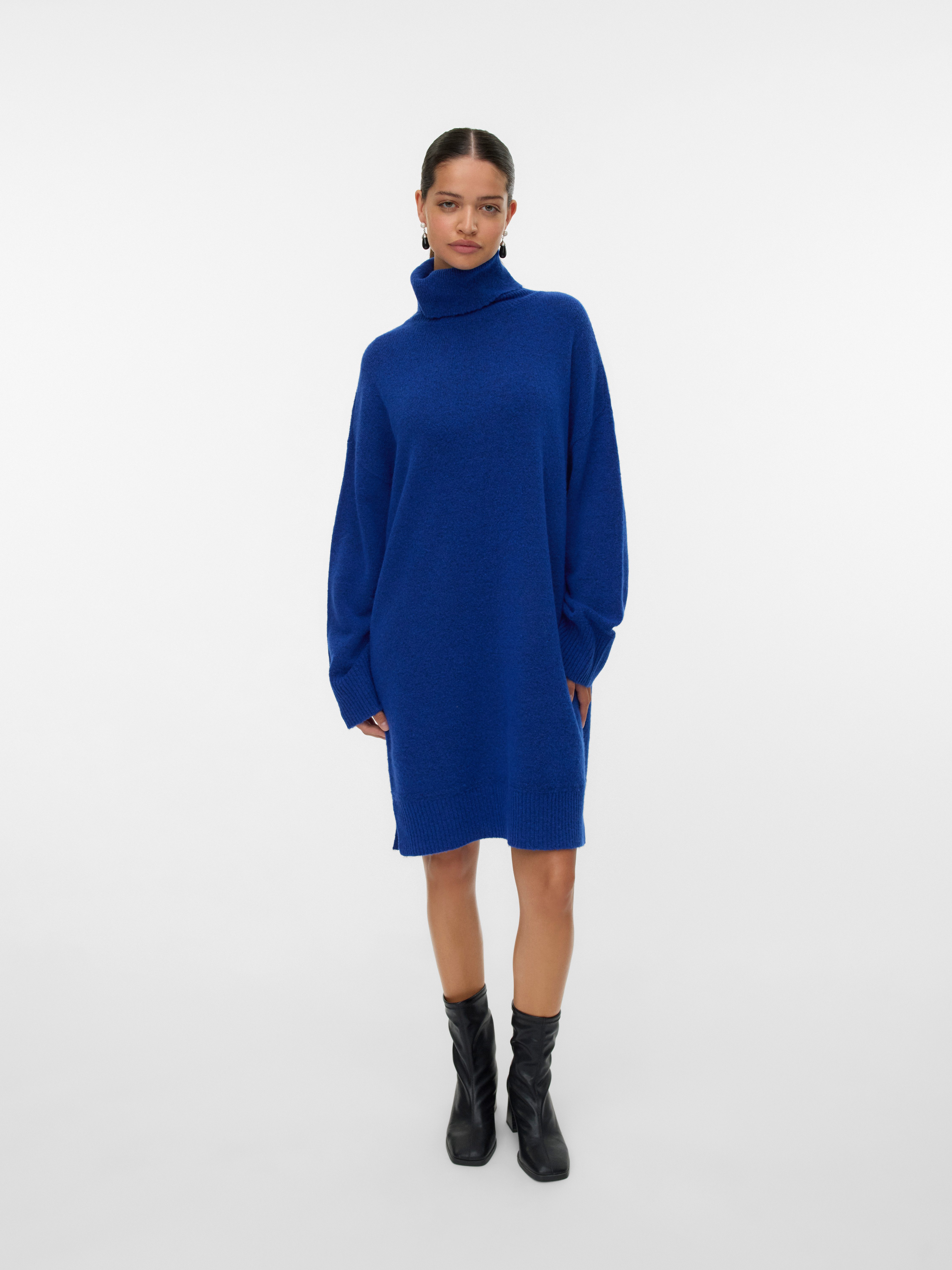 Vero Moda Strickkleid VMAQUARIUS LS ROLLNECK SHORT DRESS BF