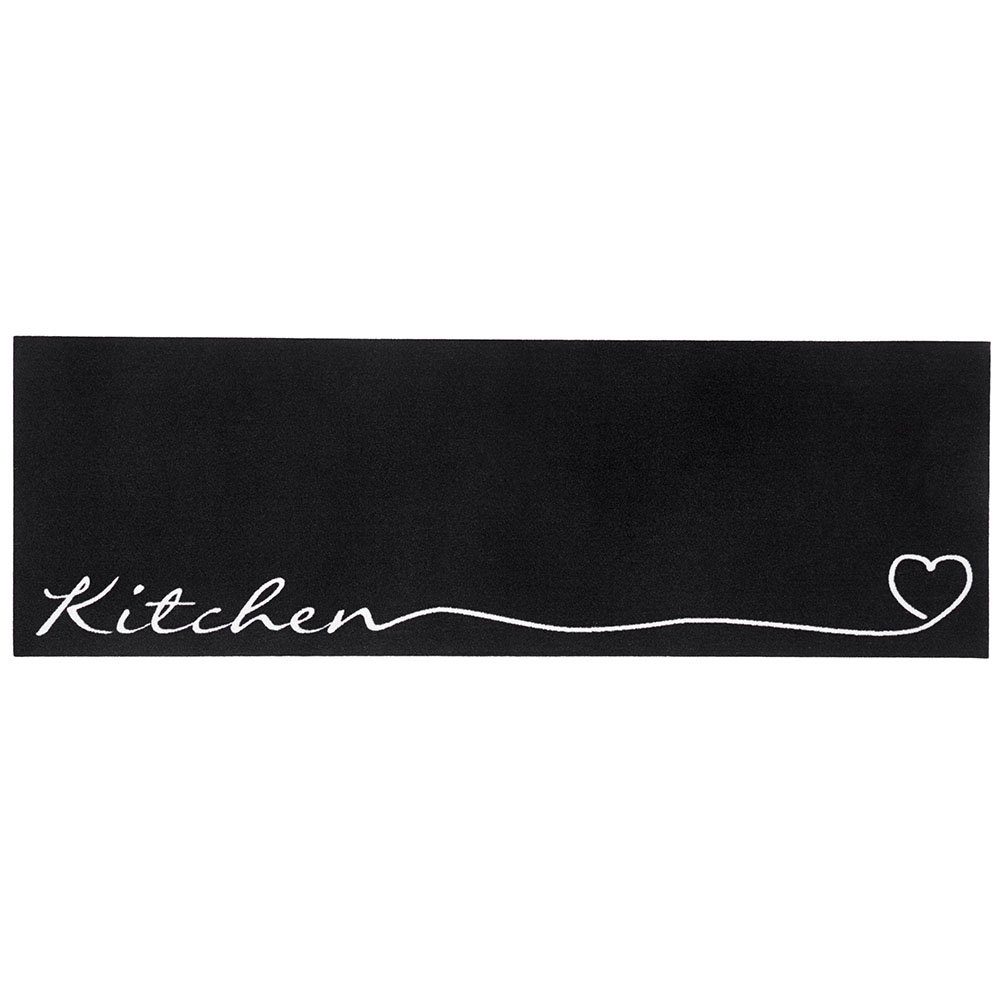 Zala Living Läufer Küchenläufer Kitchen Schwarz, günstig online kaufen