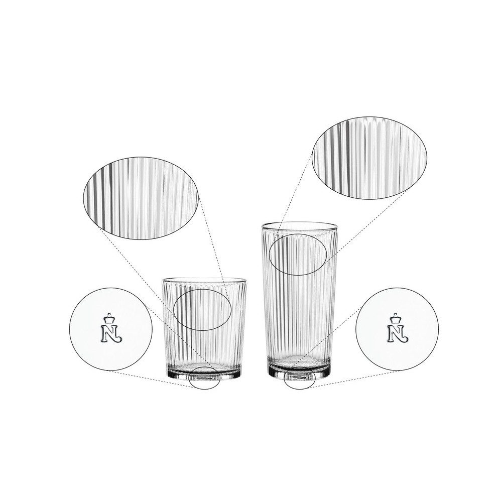 Nachtmann Cocktailglas Nachtmann Aperitivo Barware Set 8 tlg., Kristallglas