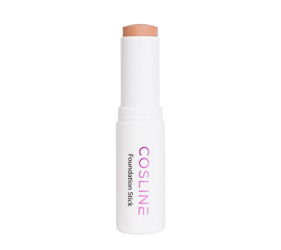 Cosline Cosmetics Foundation Stick, 3-in-1, Make-up, cremig, leicht verblendbar, hohe Deckkraft