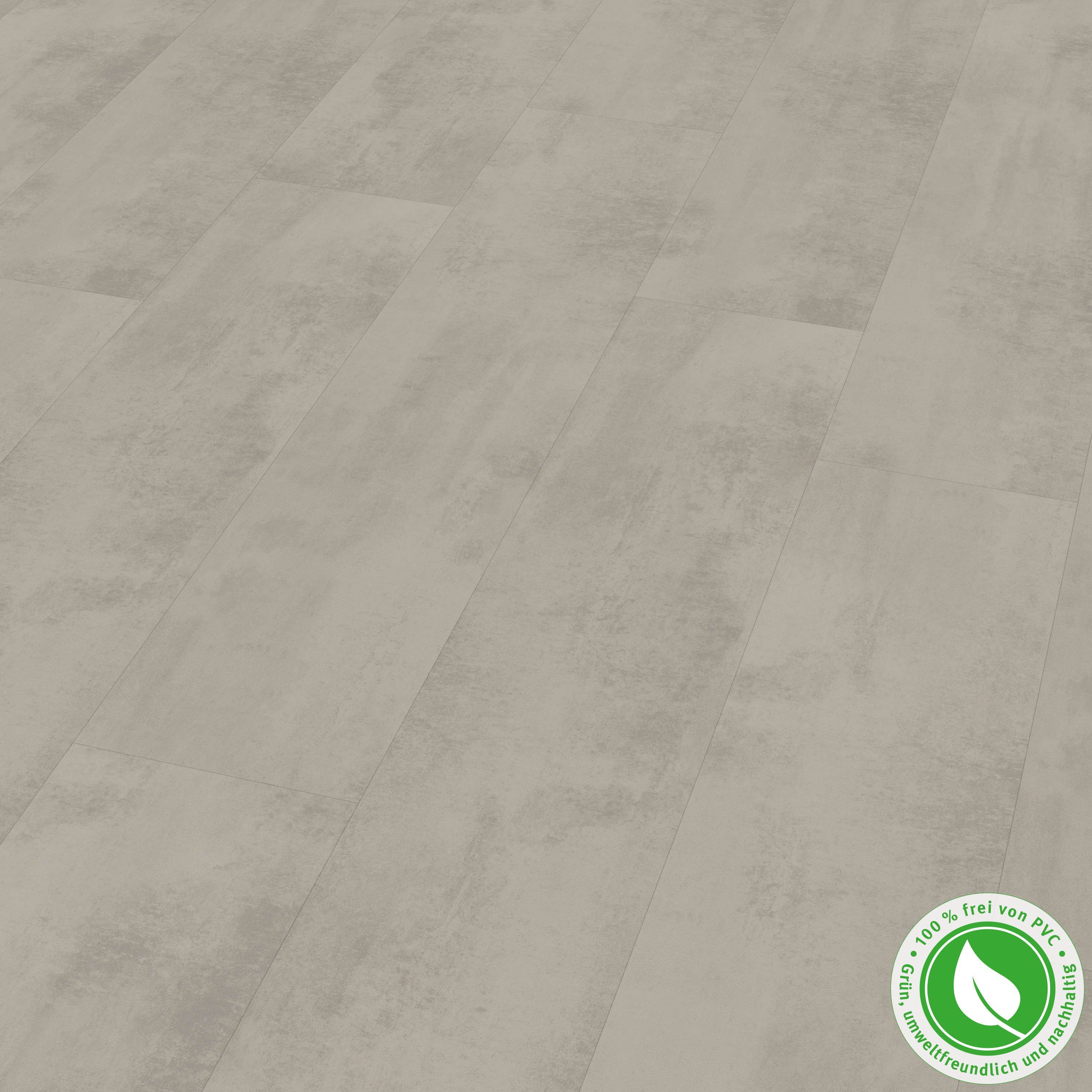 EGGER Designboden GreenTec EHD035 Chromix silber, (7,5mm, 2,542m),Robust & Strapazierfähig