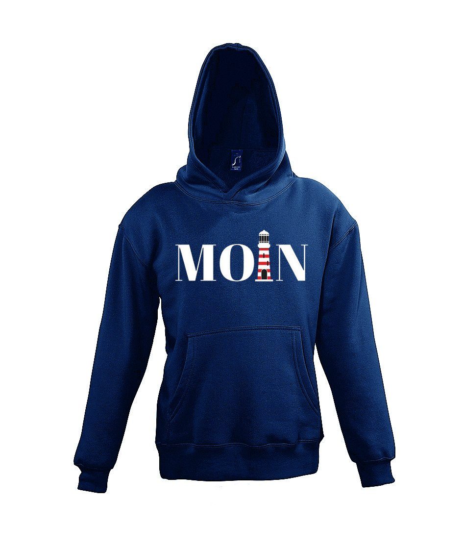 Kapuzenpullover Moin Leuchtturm Kinder Hoodie Pullover
