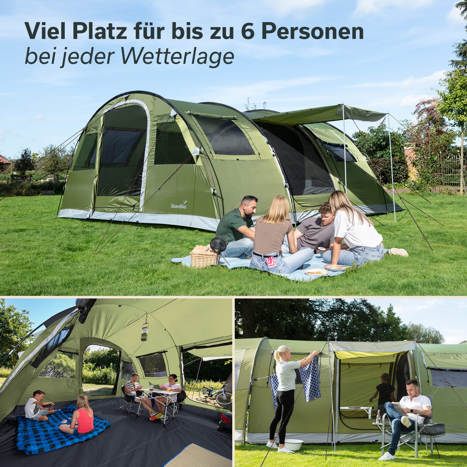 Skandika Tunnelzelt Gotland 6 Campingzelt mit günstig online kaufen
