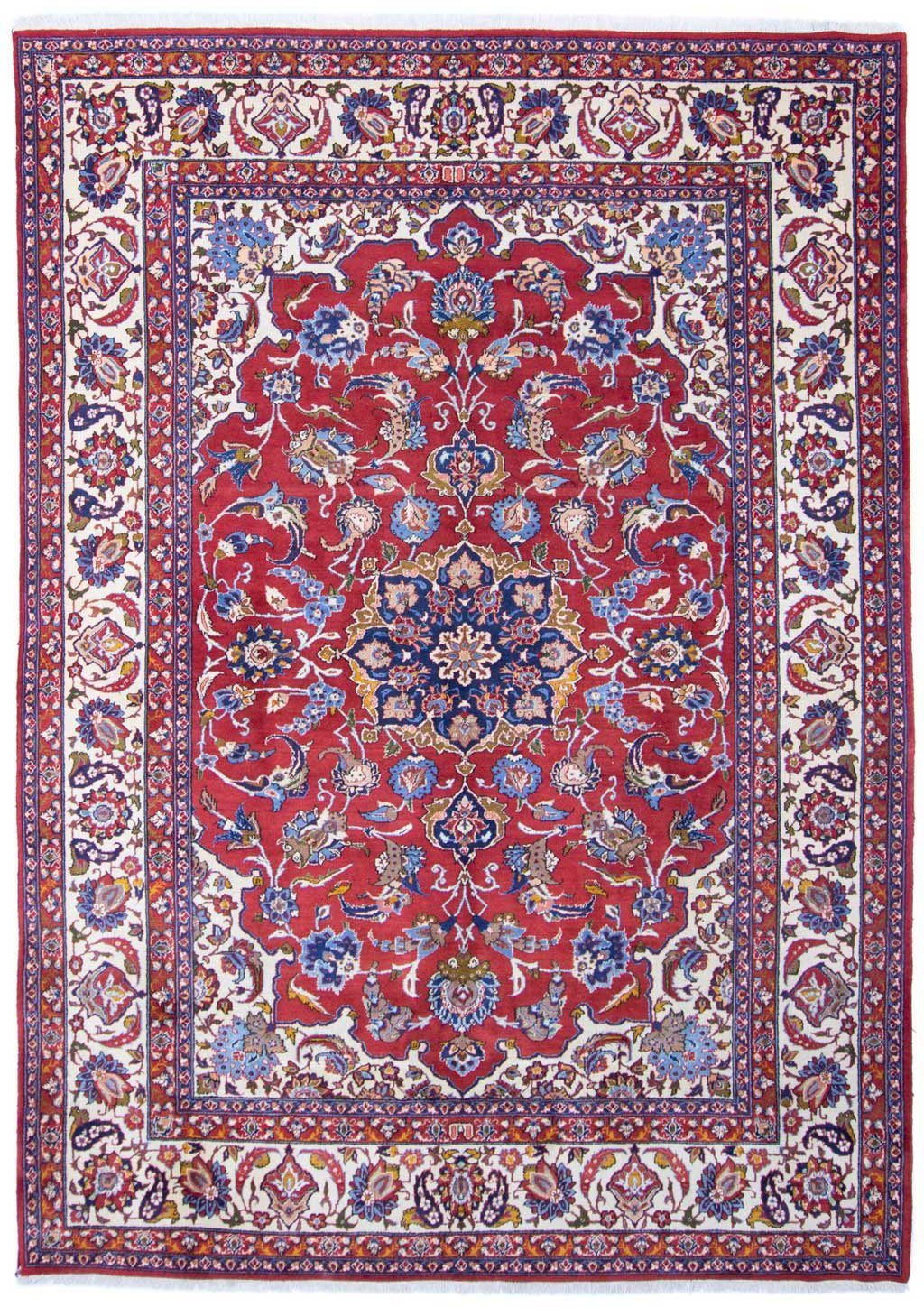 Wollteppich Najafabad Medaillon Rosso 313 x 216 cm, morgenland, rechteckig, Höhe: 10 mm, Unikat mit Zertifikat