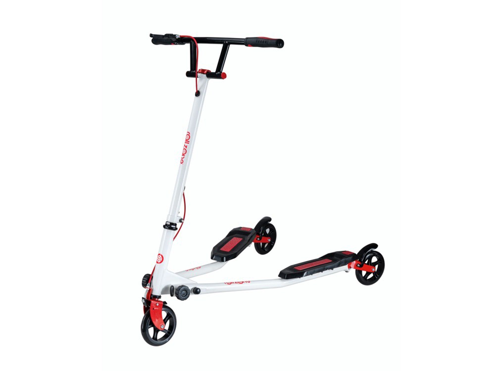 TPFSports Трюк самокат Wiggler - Stunt Скутеры, Kinderroller, Trickroller, Tretroller, Klapproller - Belastbarkeit 80 kg - selbstdriftend - Farbe: weiß