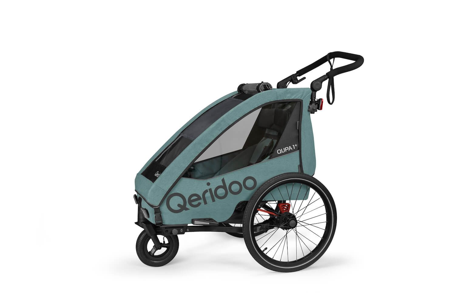 Qeridoo Fahrradkinderanhänger Qupa Plus 1 - Kinderfahrradanhänger für 1 Kind