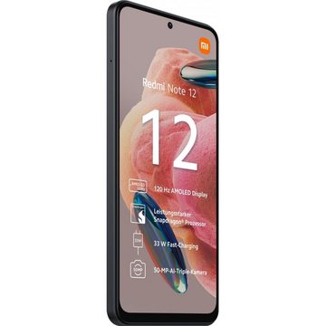 Xiaomi Redmi Note 12 256 GB / 8 GB - Smartphone - onyx gray Smartphone (6,7 Zoll, 256 GB Speicherplatz)