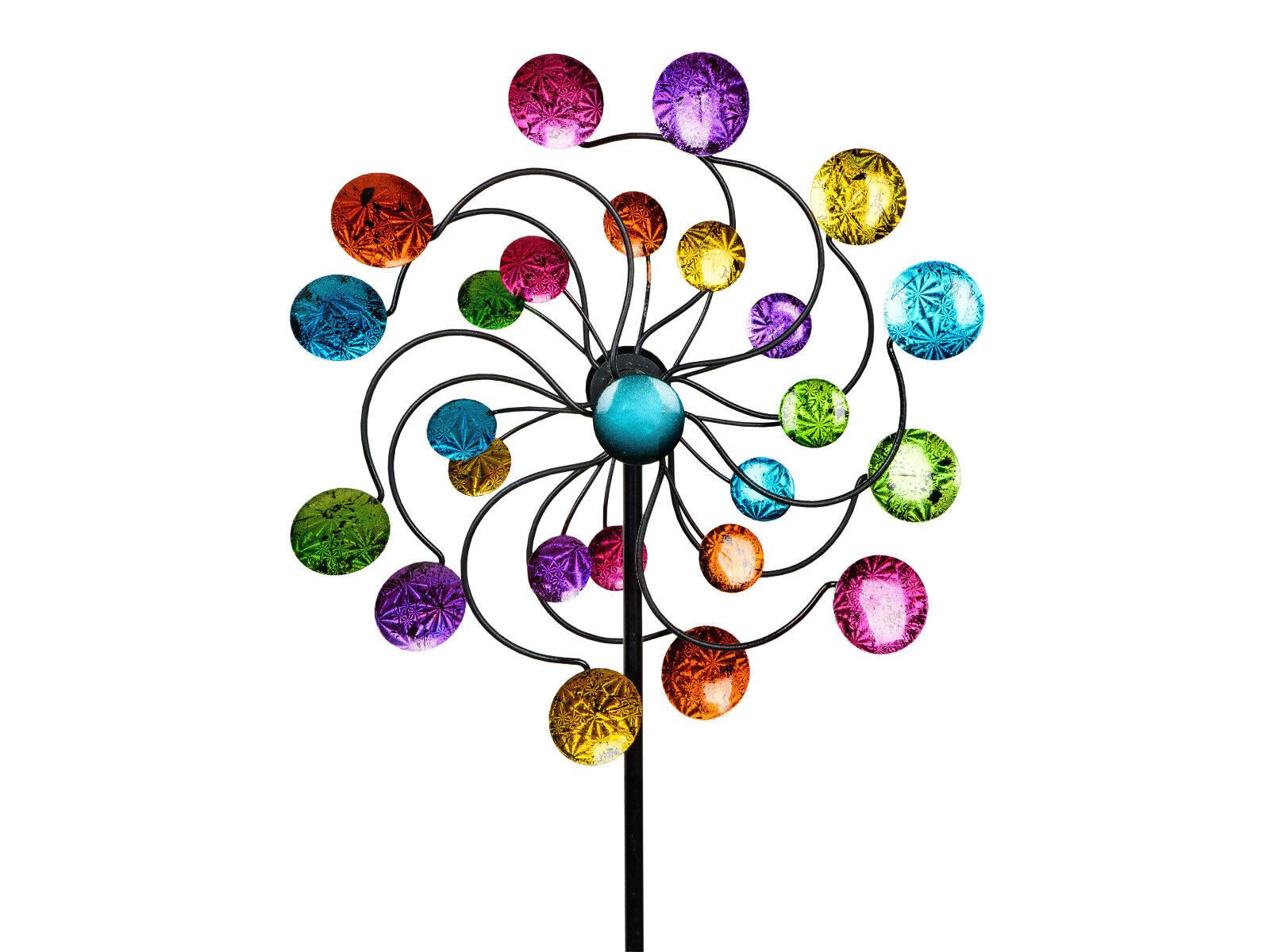 formano Deko-Windrad Buntes Windrad für den Garten aus Metall Windspiel Windmühle