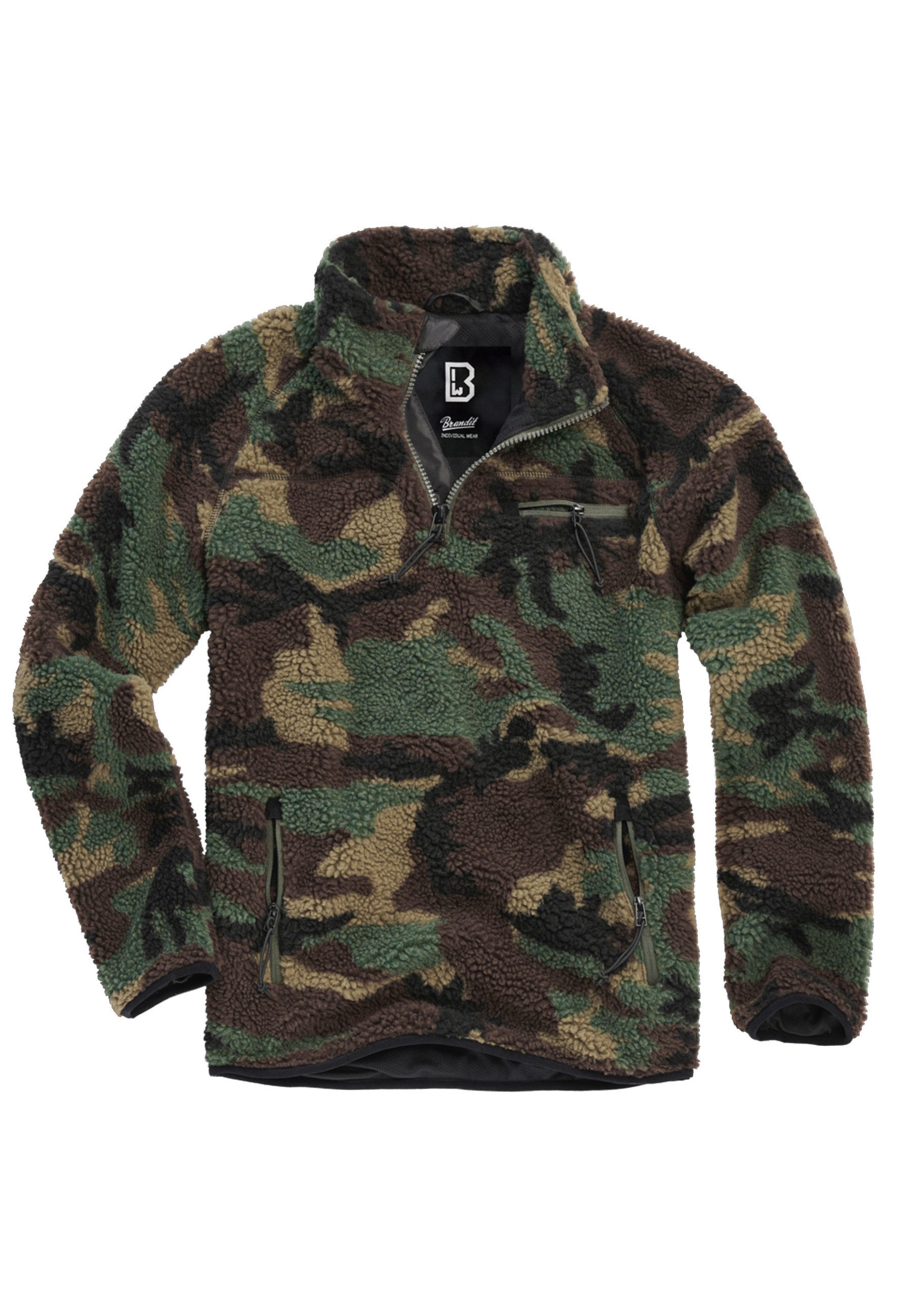 Brandit Kapuzenpullover Brandit Herren Teddyfleece Troyer (1-tlg)