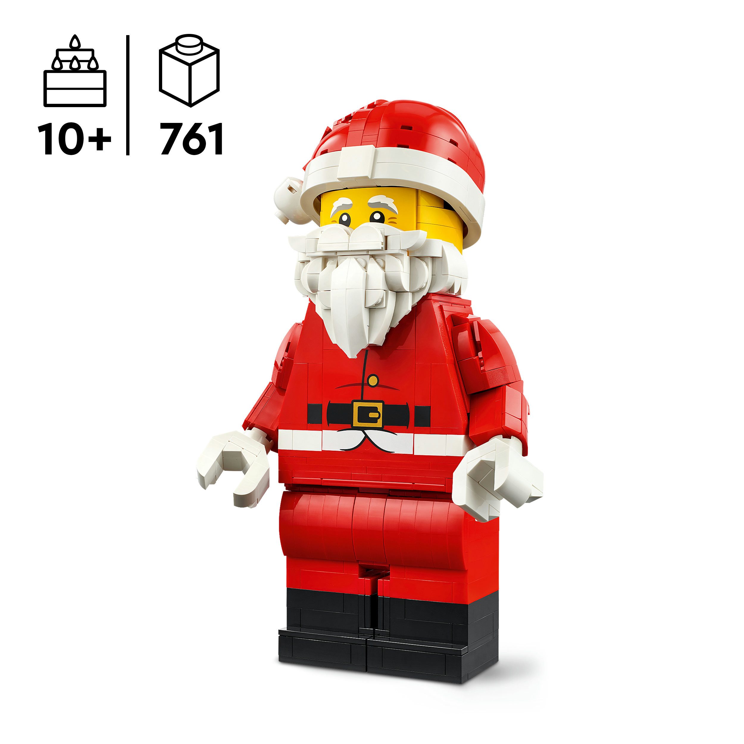 LEGO® Große Weihnachtsmann-Minifigur (40820), LEGO Iconic Konstruktionsspielsteine, (761 St), Made in Europe – Bild 3 von 5
