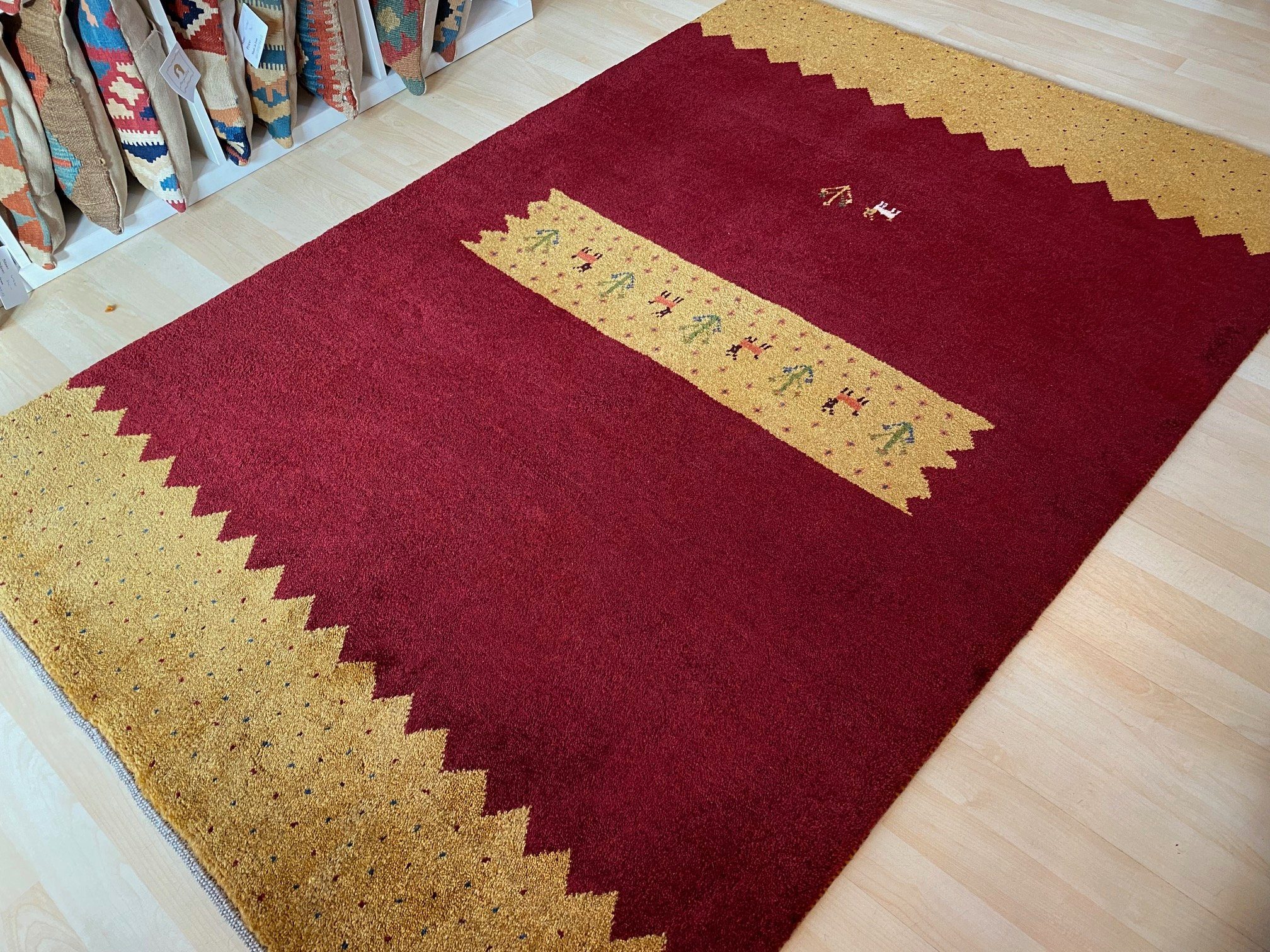 Orientteppich Original Perser Gabbeh Handgeknüpft 179×119 Handgeknüpft, Morgenlandbazar, Zertifikat Einzelstück mit Unikat Bozdar Teppich