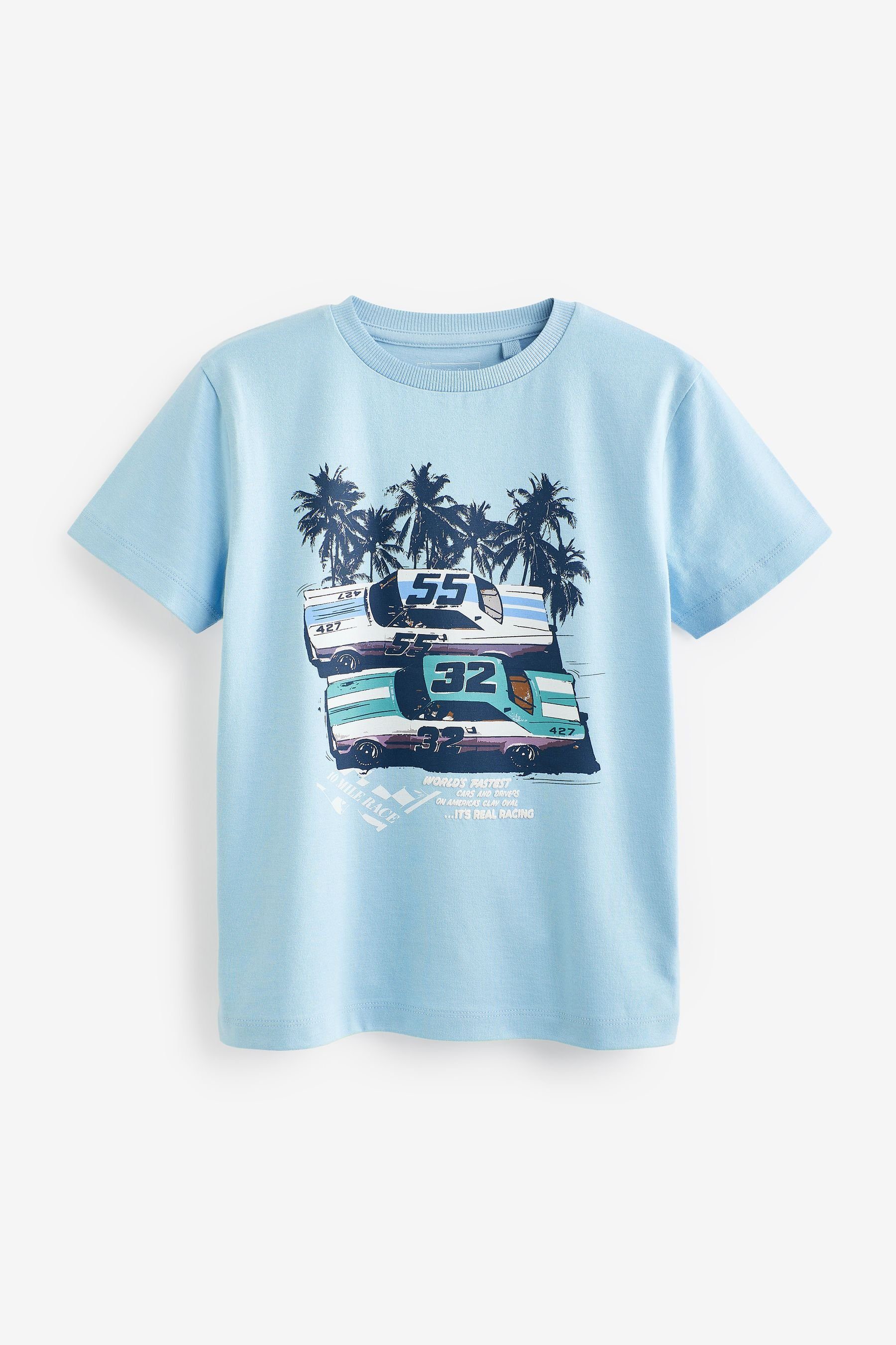 Next T-Shirt Grafik-T-Shirt (1-tlg) Blue Cars