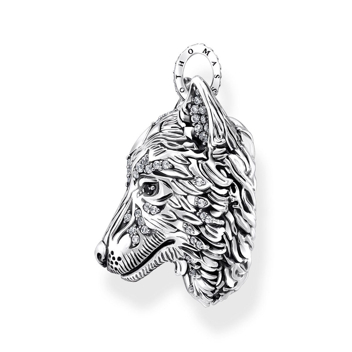 THOMAS SABO Kettenanhänger Wolf Gesicht...
