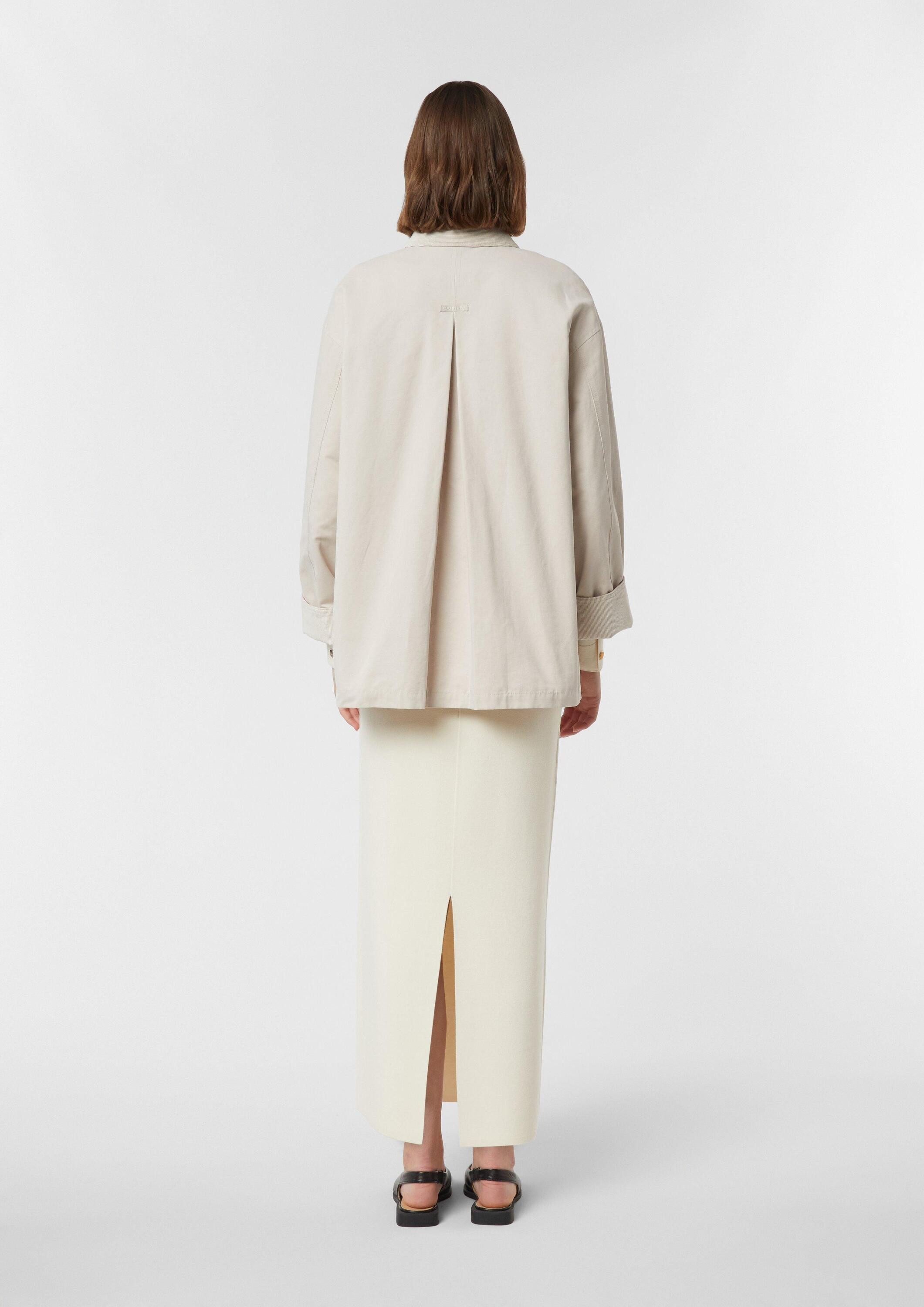 comma Funktionsjacke Outdoor-Jacke Oversize-Jacke mit Cord-Kragen